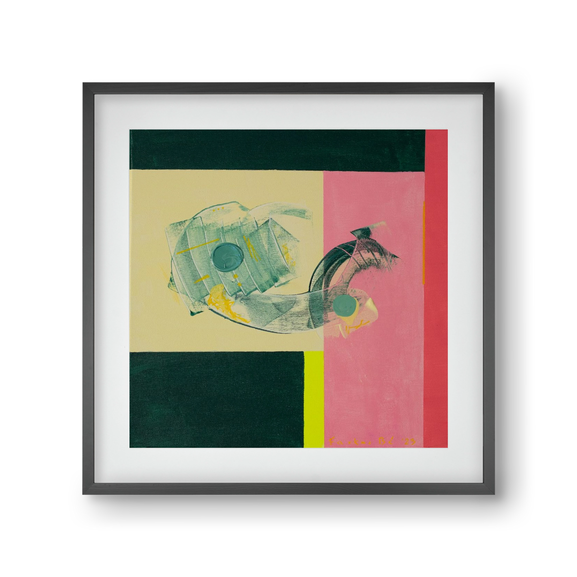 Life starts, 30x30 cm (20x20 cm), Fekete keret, paszpartuval