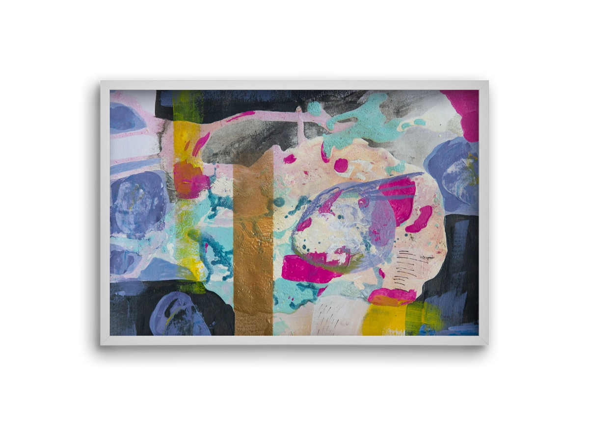 A nyúlon túl, 30x20 cm (30x20 cm), Fehér keret