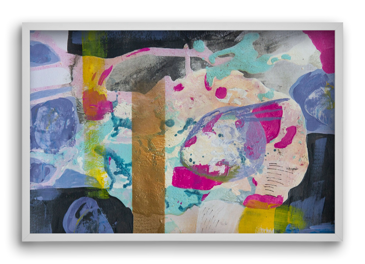 A nyúlon túl, 60x40 cm (60x40 cm), Fehér keret