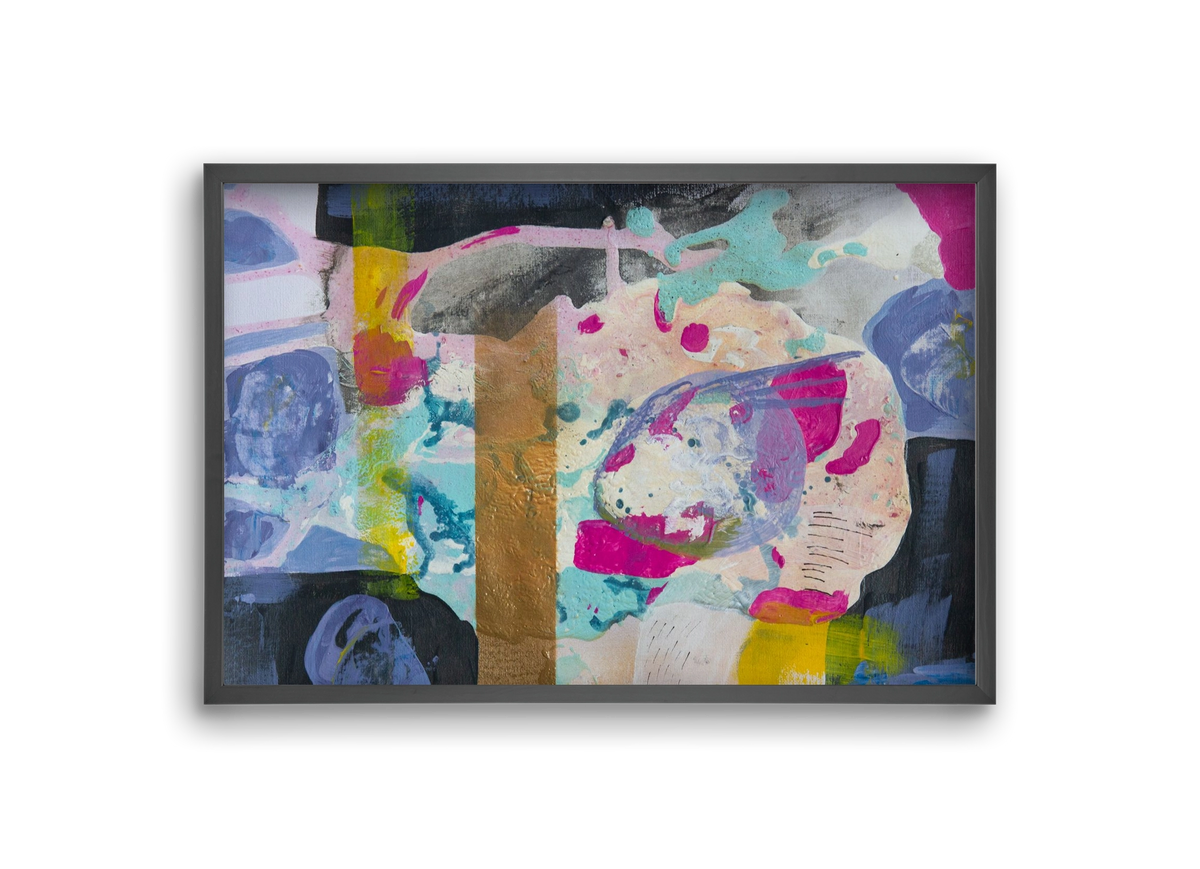 A nyúlon túl, 30x20 cm (30x20 cm), Fekete keret