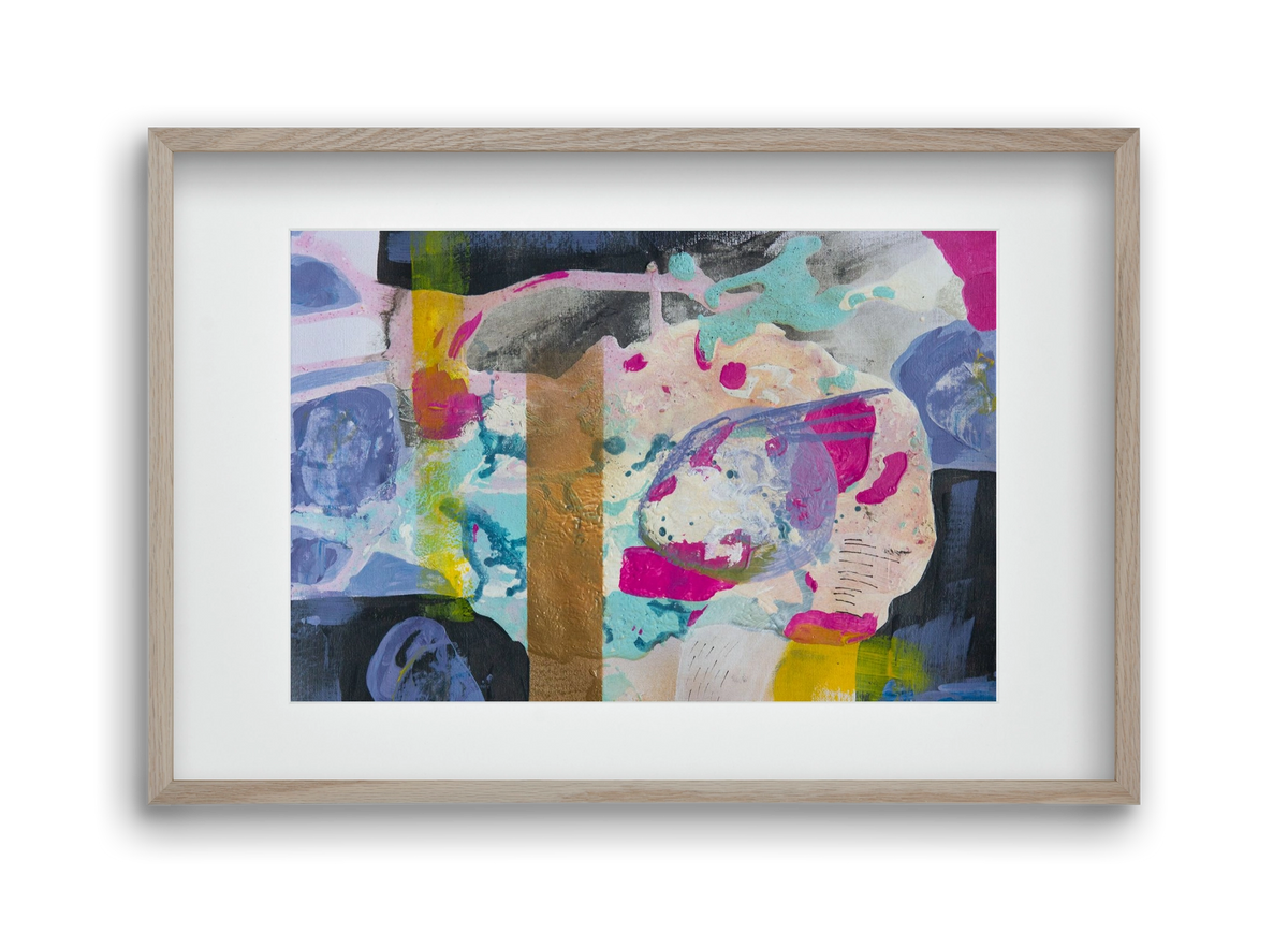 A nyúlon túl, 45x30 cm (30x20 cm), Tölgy keret, paszpartuval