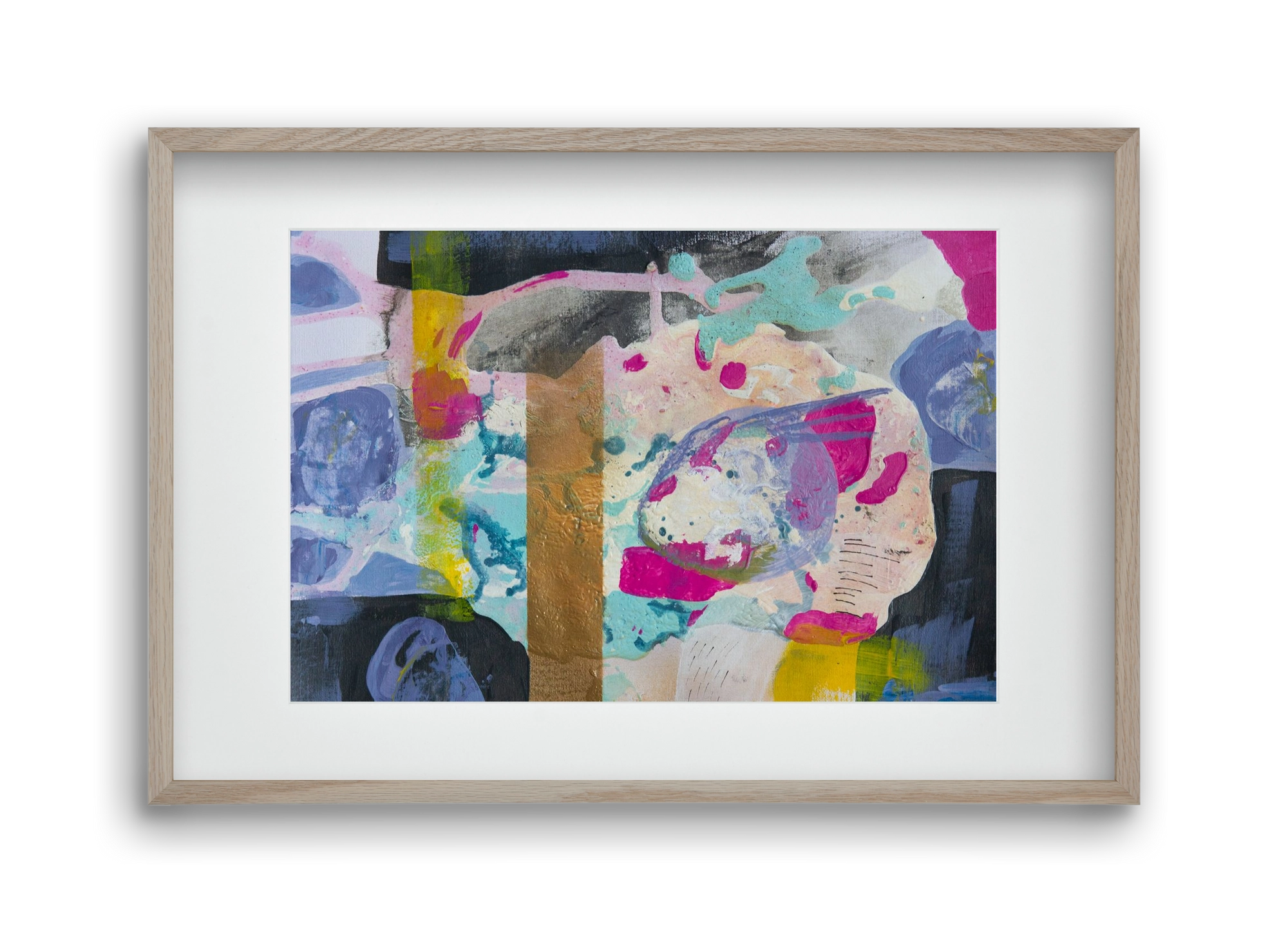 A nyúlon túl, 45x30 cm (30x20 cm), Tölgy keret, paszpartuval