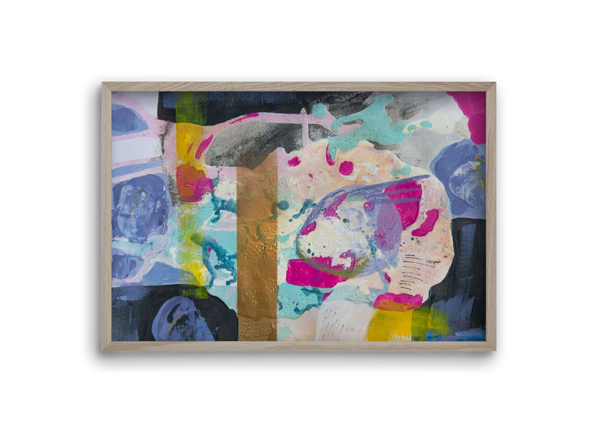 A nyúlon túl, 30x20 cm (30x20 cm), Tölgy keret