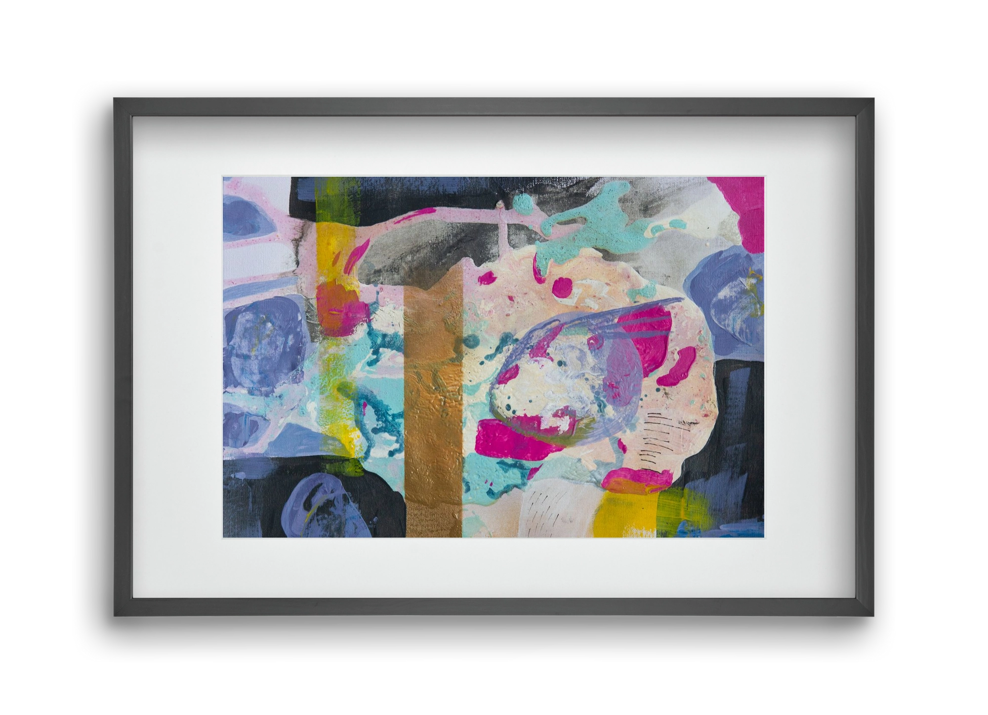 A nyúlon túl, 45x30 cm (30x20 cm), Fekete keret, paszpartuval