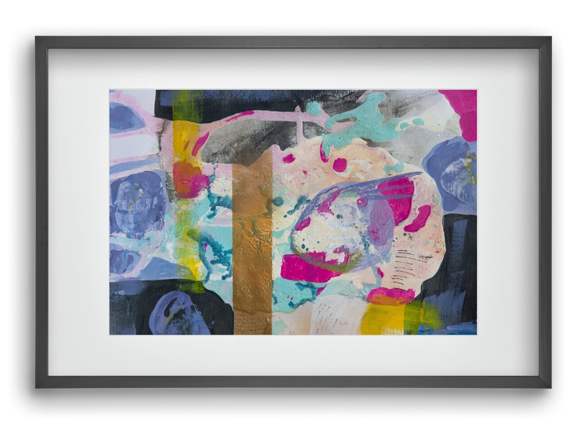 A nyúlon túl, 60x40 cm (45x30 cm), Fekete keret, paszpartuval