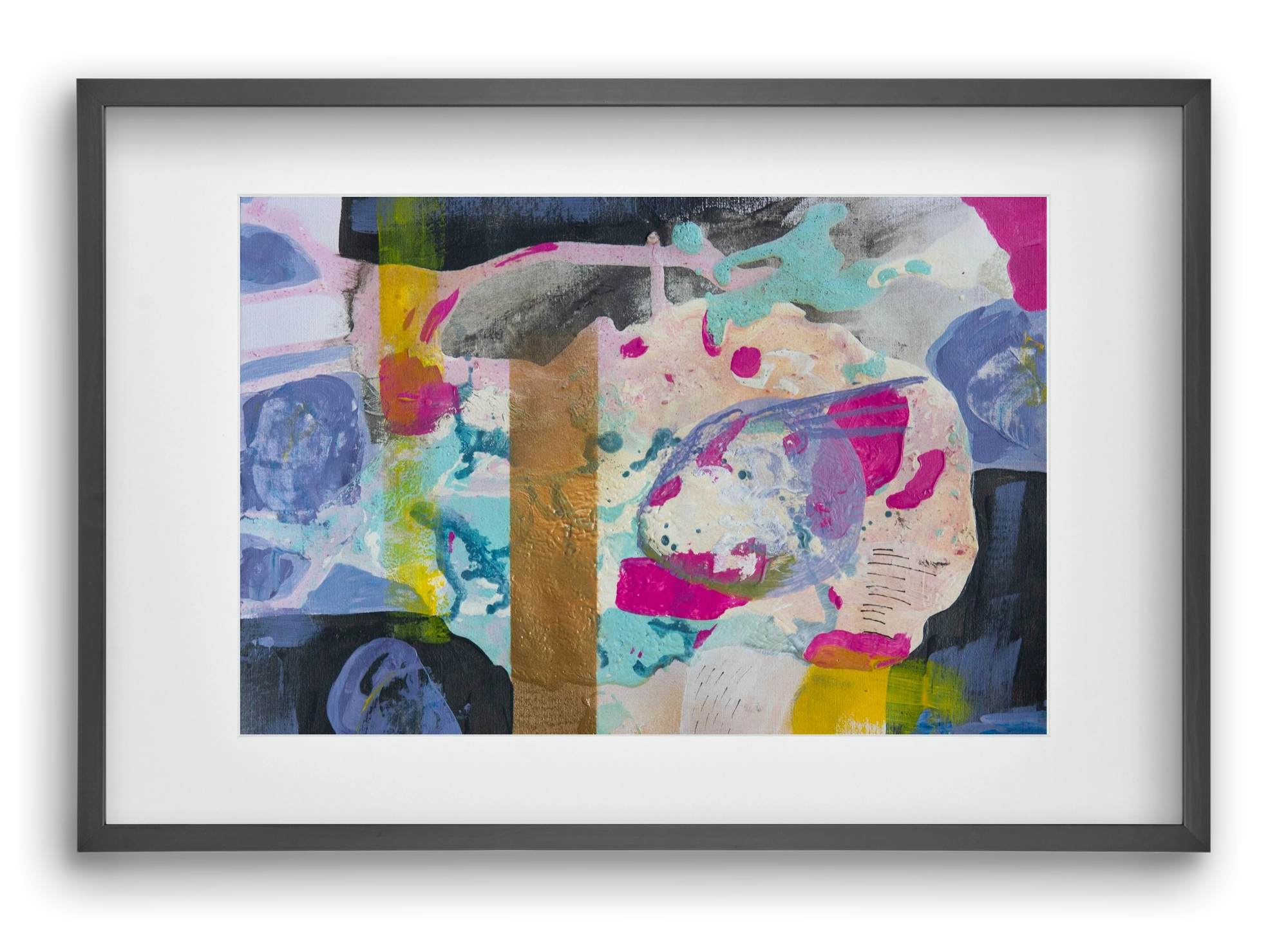 A nyúlon túl, 60x40 cm (45x30 cm), Fekete keret, paszpartuval