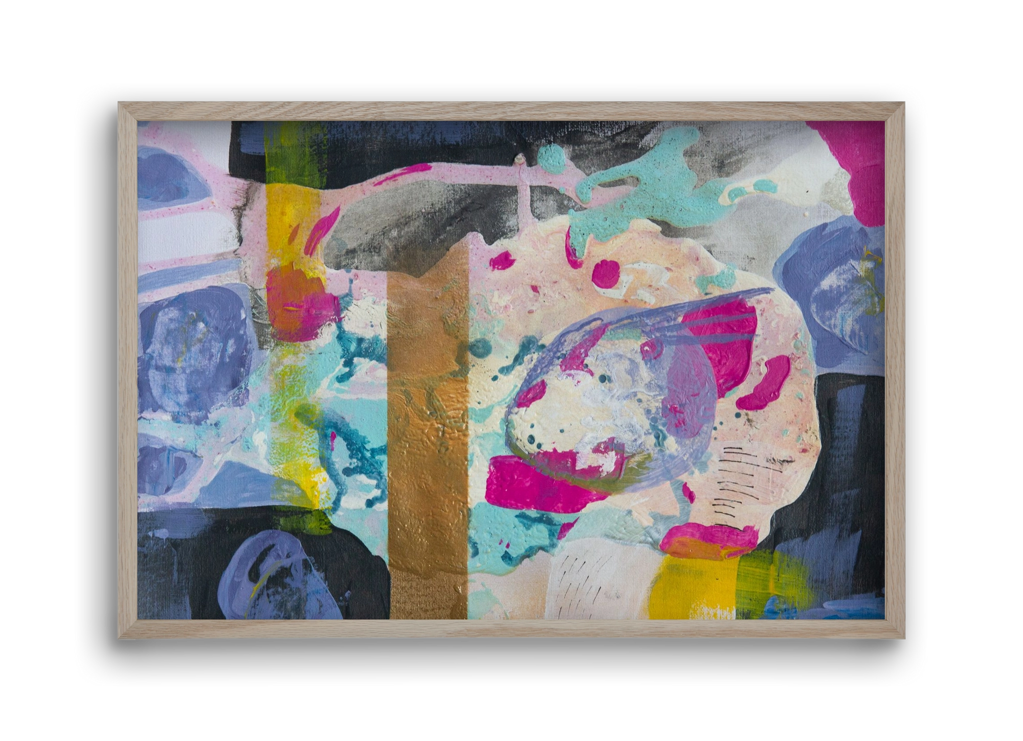 A nyúlon túl, 45x30 cm (45x30 cm), Tölgy keret