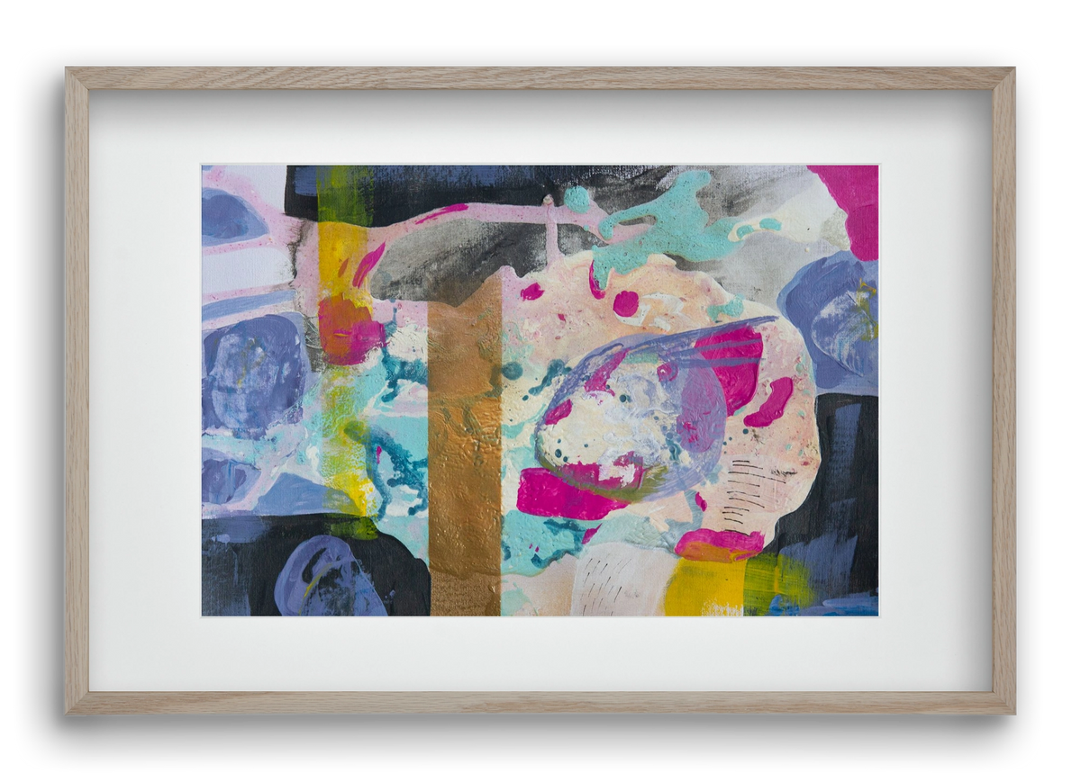 A nyúlon túl, 60x40 cm (45x30 cm), Tölgy keret, paszpartuval