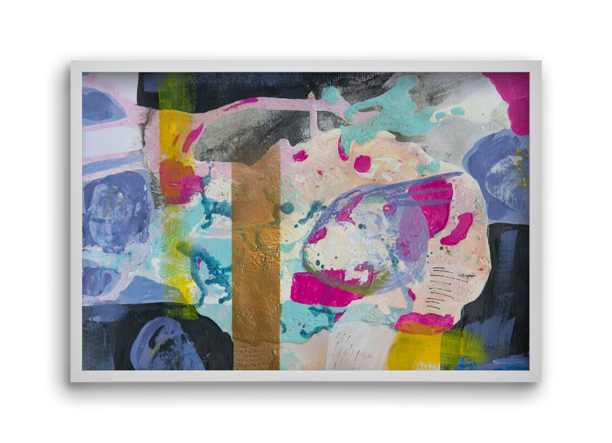 A nyúlon túl, 45x30 cm (45x30 cm), Fehér keret