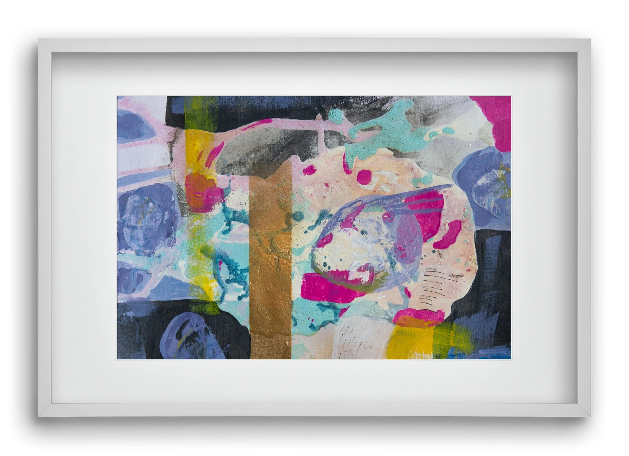 A nyúlon túl, 60x40 cm (45x30 cm), Fehér keret, paszpartuval