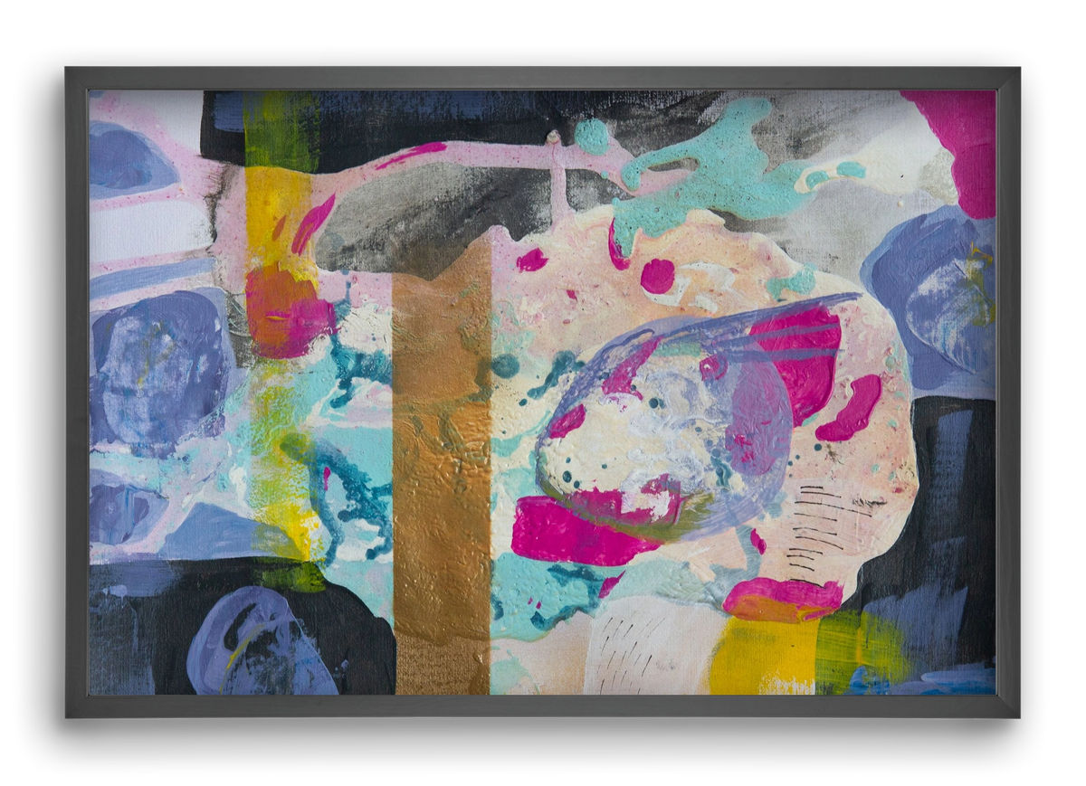 A nyúlon túl, 60x40 cm (60x40 cm), Fekete keret