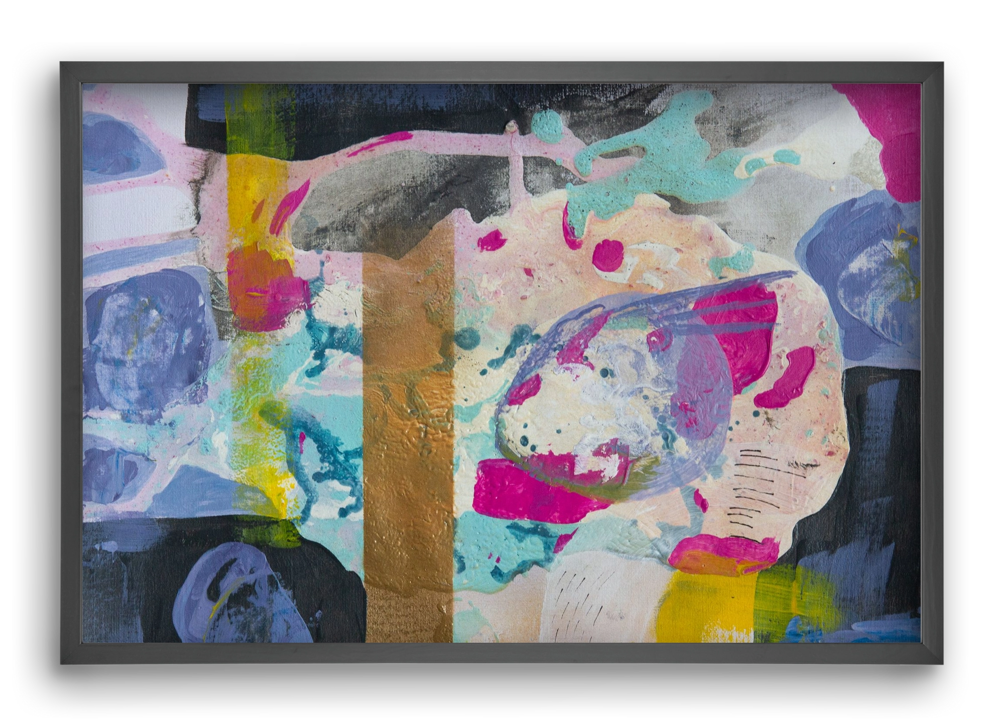 A nyúlon túl, 60x40 cm (60x40 cm), Fekete keret