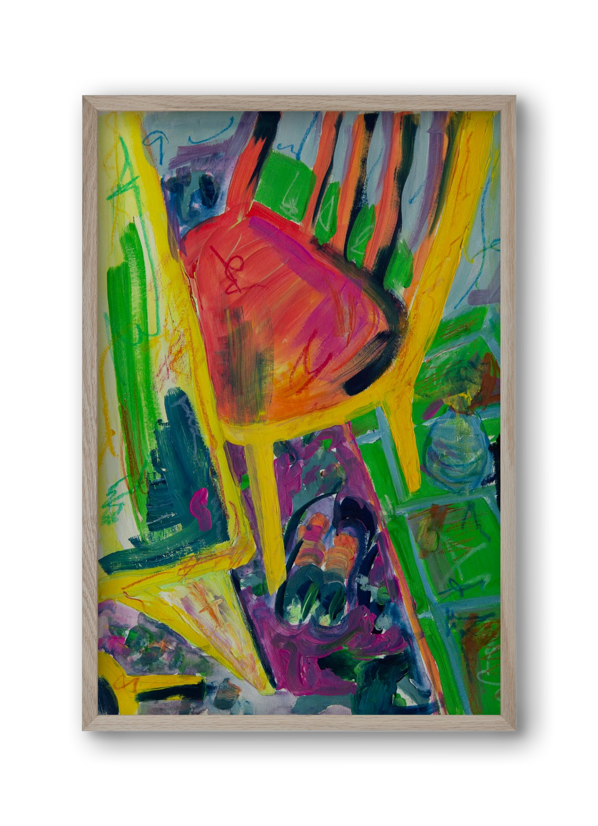 Étekzéseink, 30x45 cm (30x45 cm), Tölgy keret