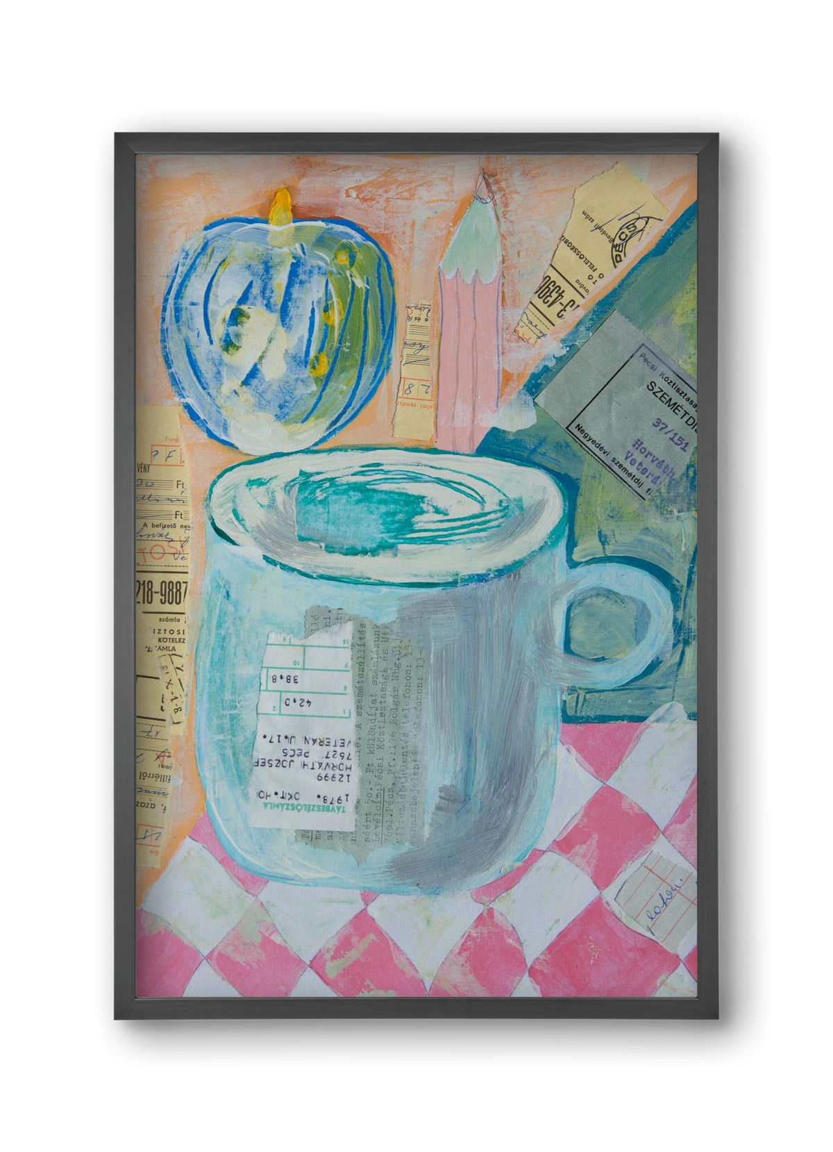 Nagypapi, 30x45 cm (30x45 cm), Fekete keret