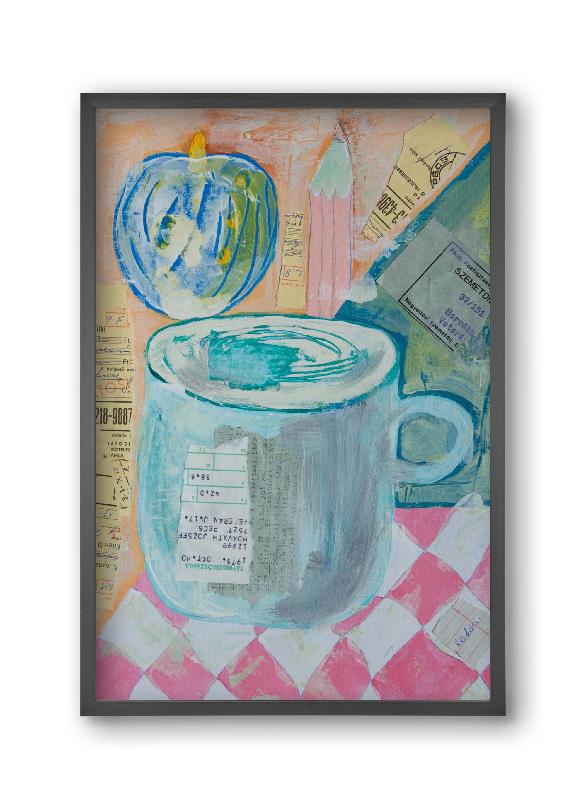 Nagypapi, 30x45 cm (30x45 cm), Fekete keret