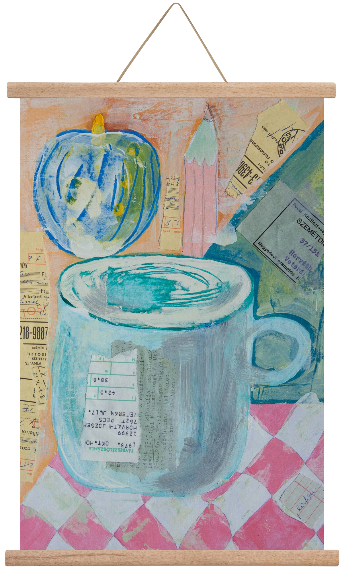 Nagypapi, 40x60 cm (40x60 cm), Tölgy akasztó