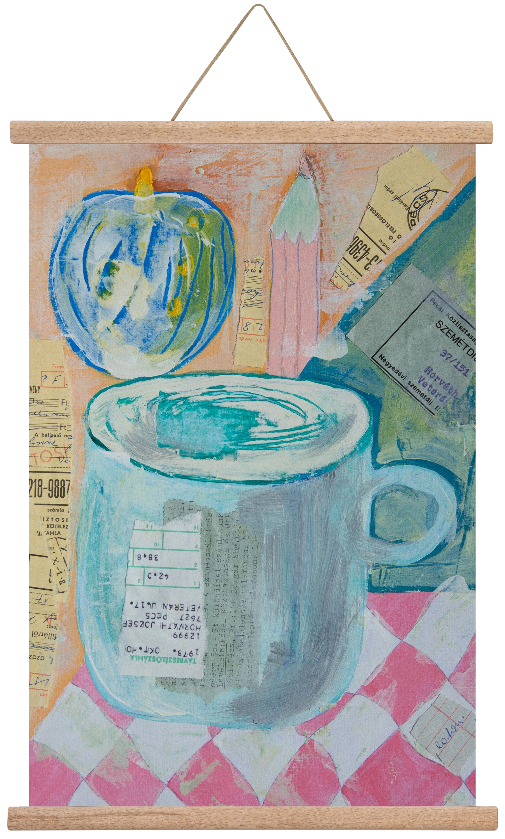 Nagypapi, 40x60 cm (40x60 cm), Tölgy akasztó