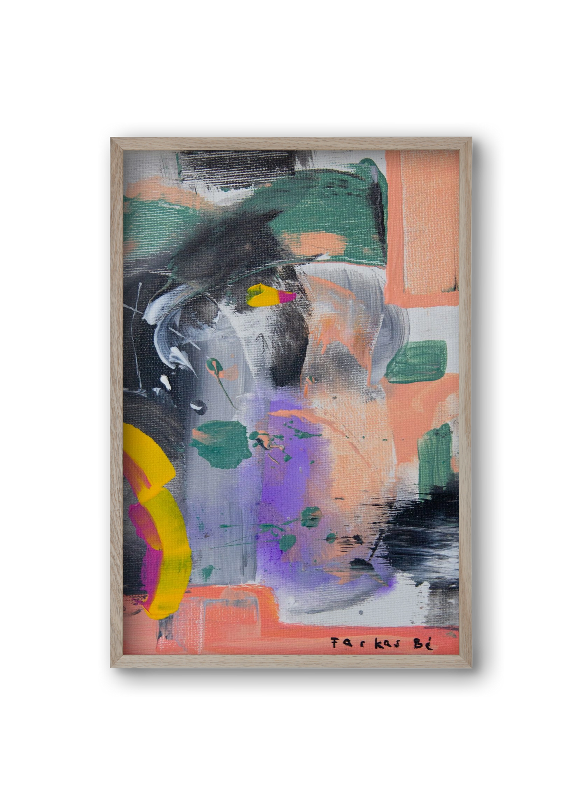 Leveling up, 20x30 cm (20x30 cm), Tölgy keret