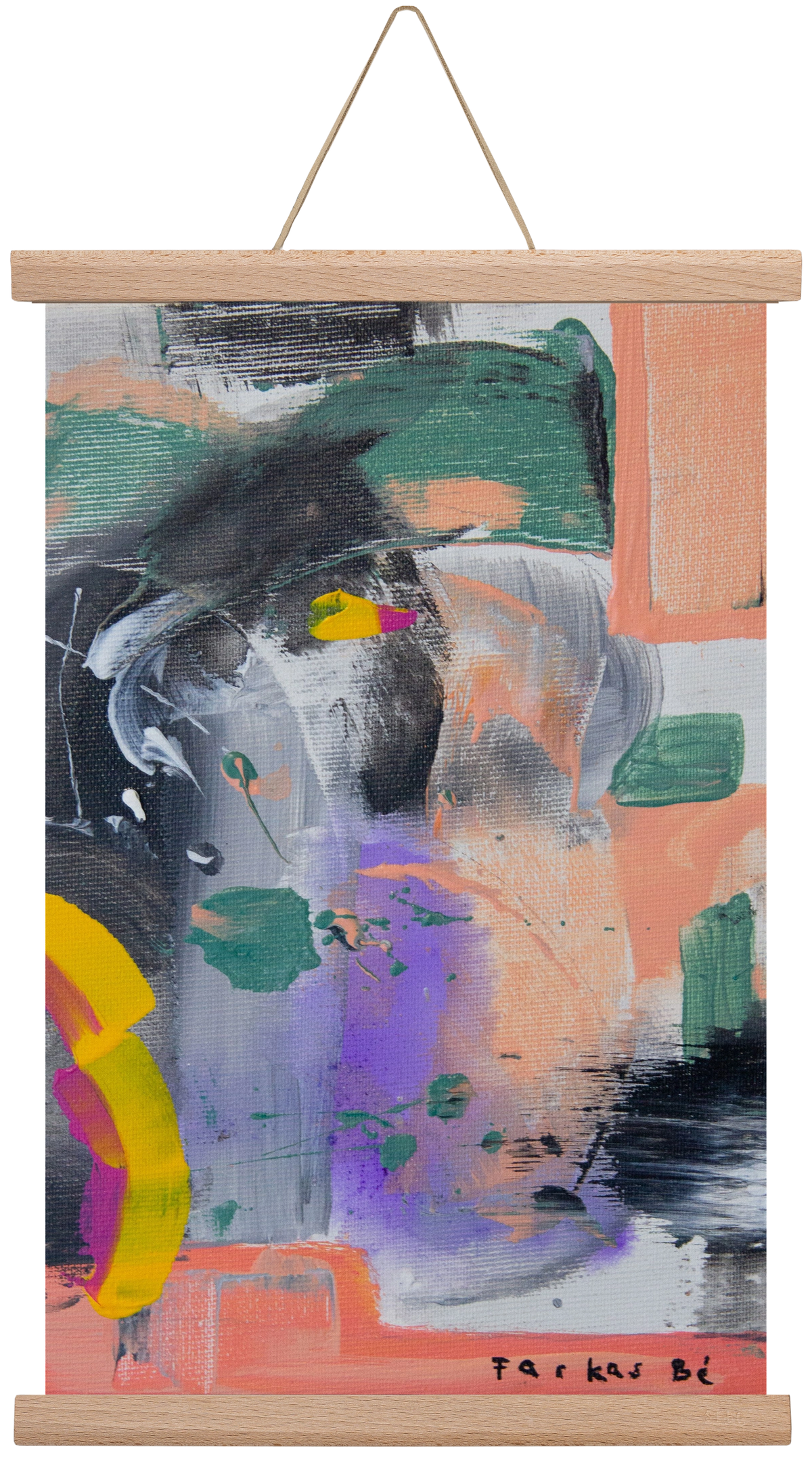 Leveling up, 30x45 cm (30x45 cm), Tölgy akasztó