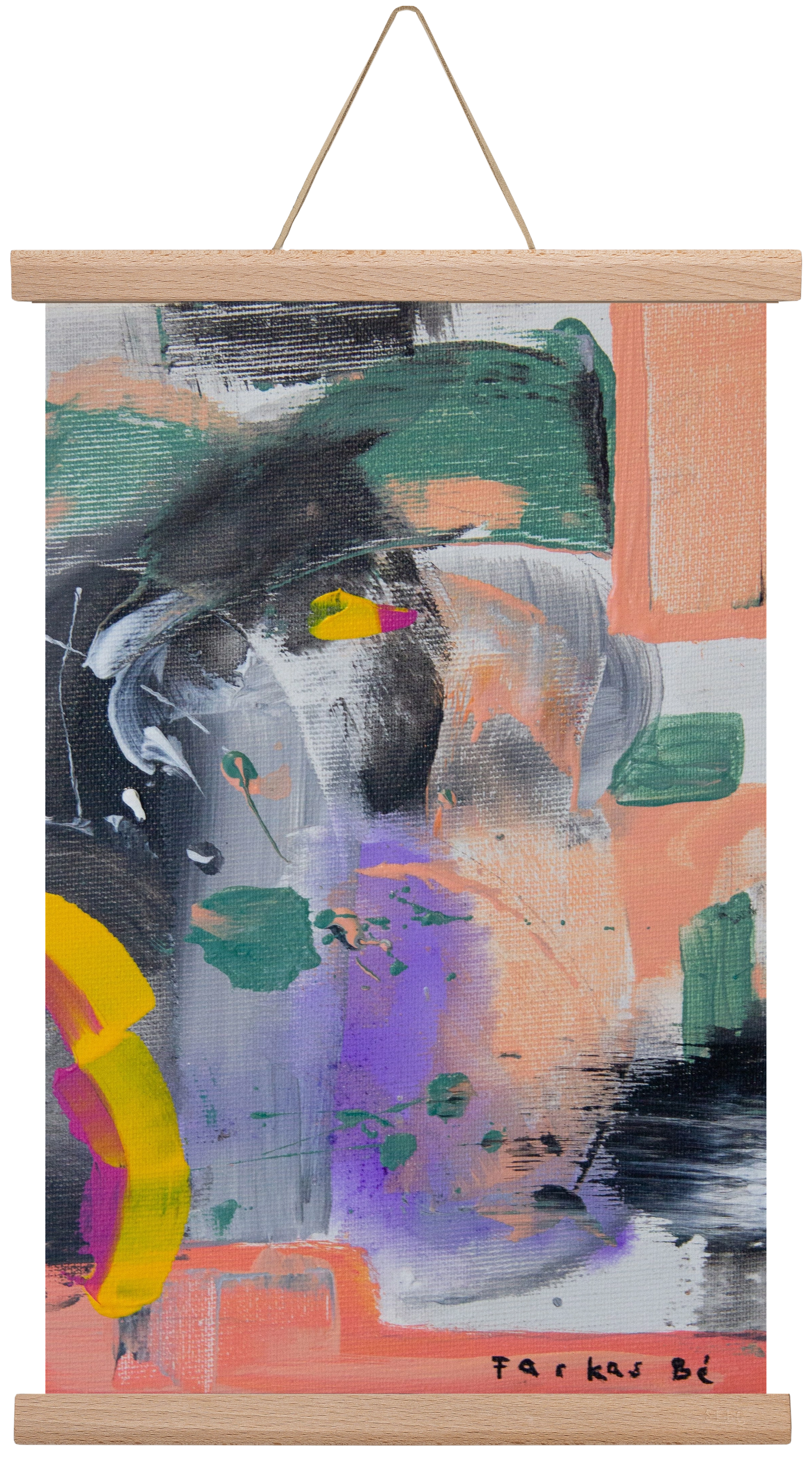 Leveling up, 30x45 cm (30x45 cm), Tölgy akasztó