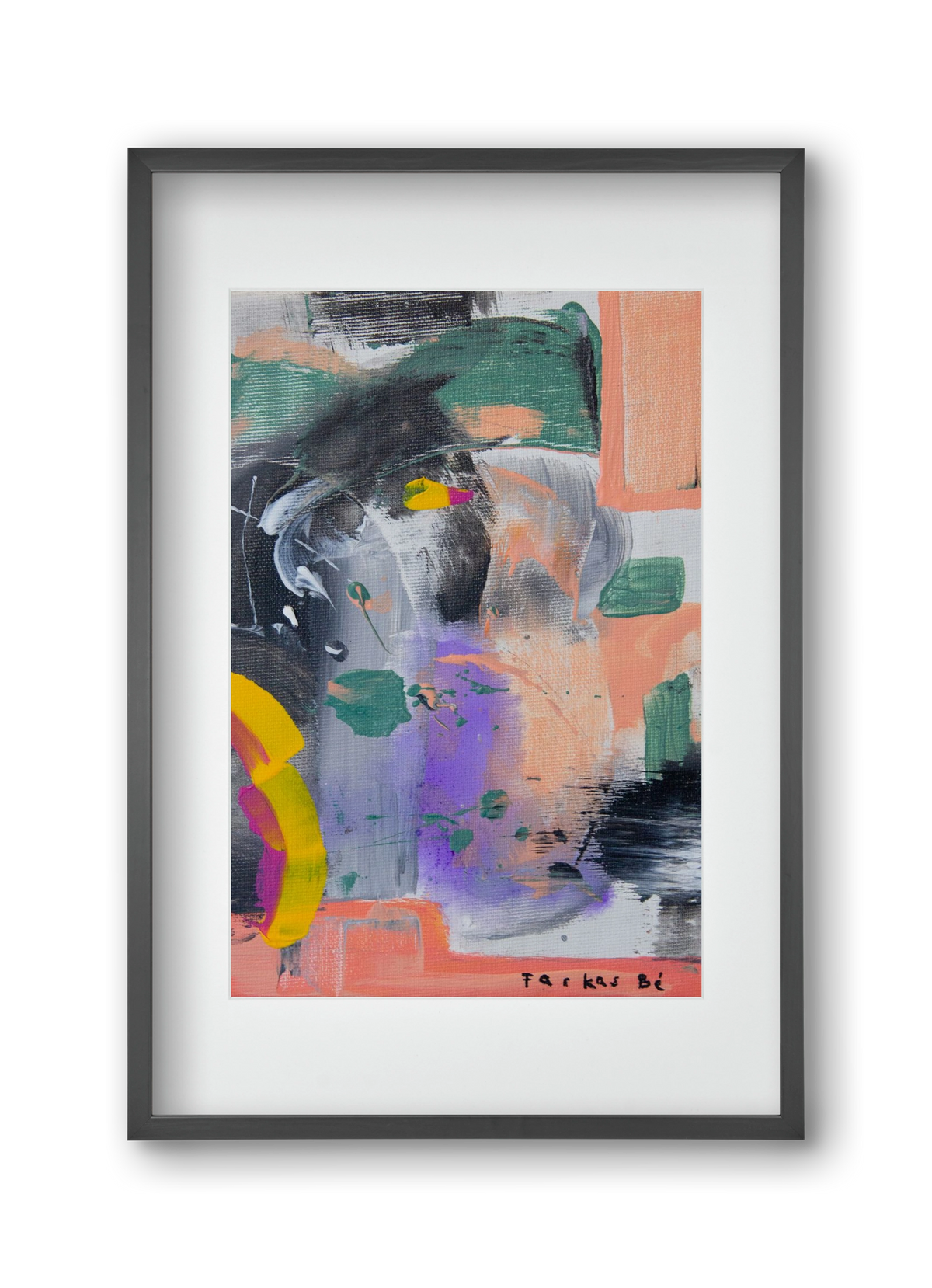 Leveling up, 30x45 cm (20x30 cm), Fekete keret, paszpartuval