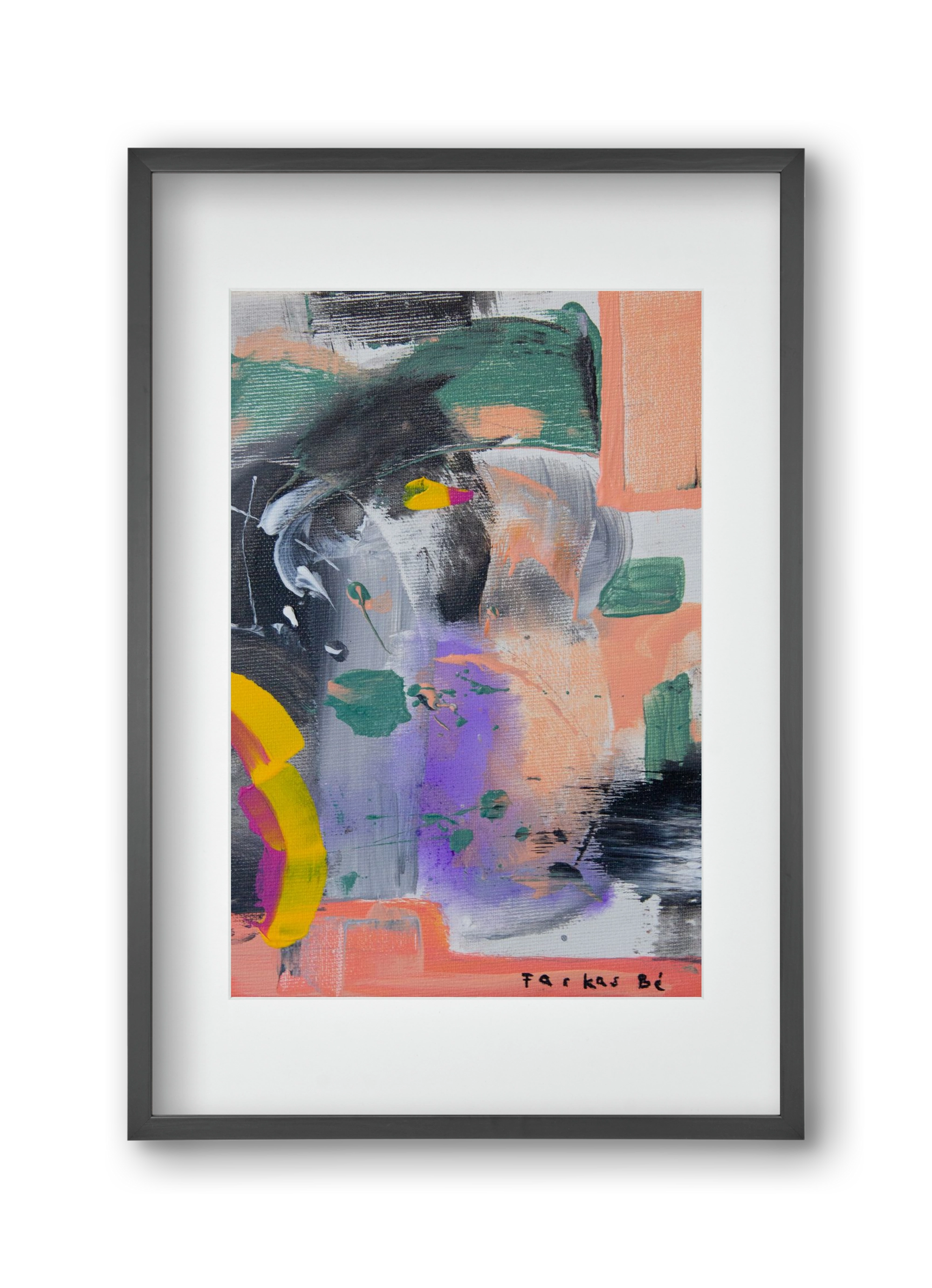 Leveling up, 30x45 cm (20x30 cm), Fekete keret, paszpartuval