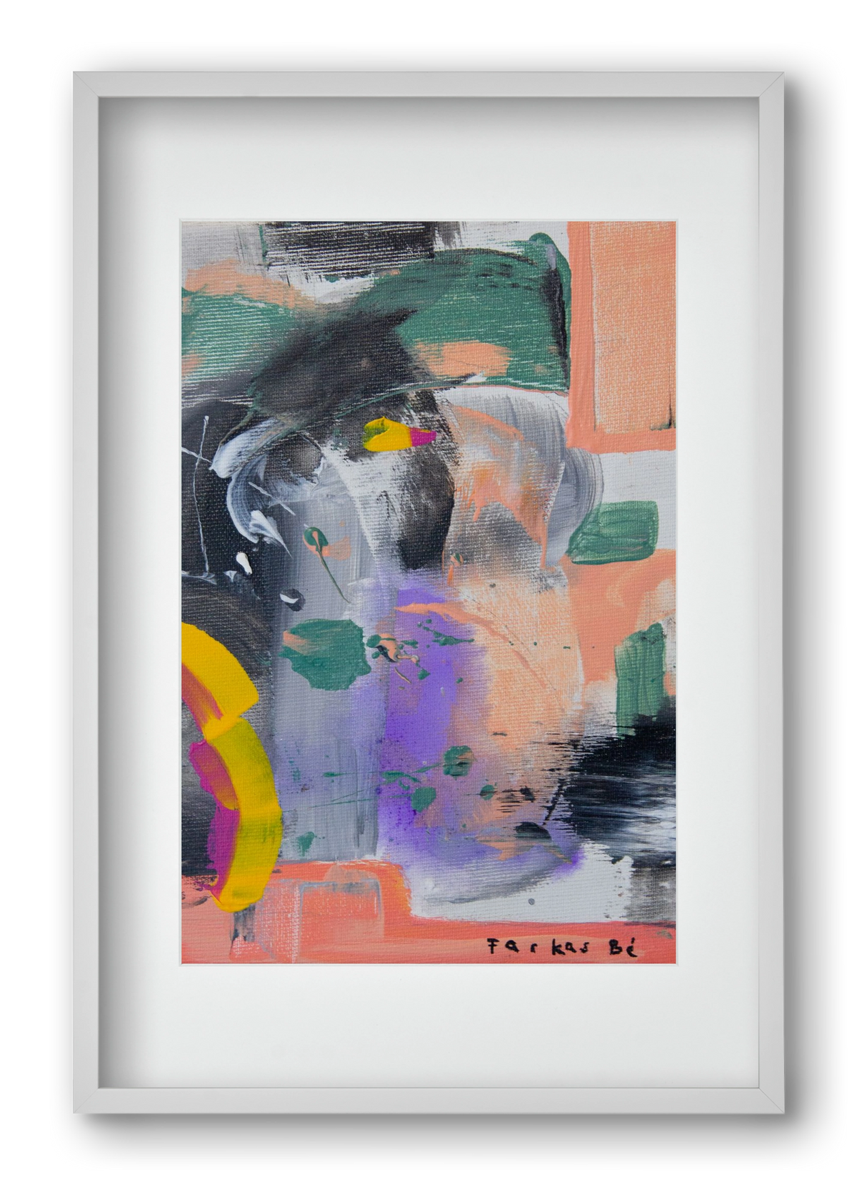 Leveling up, 40x60 cm (30x45 cm), Fehér keret, paszpartuval