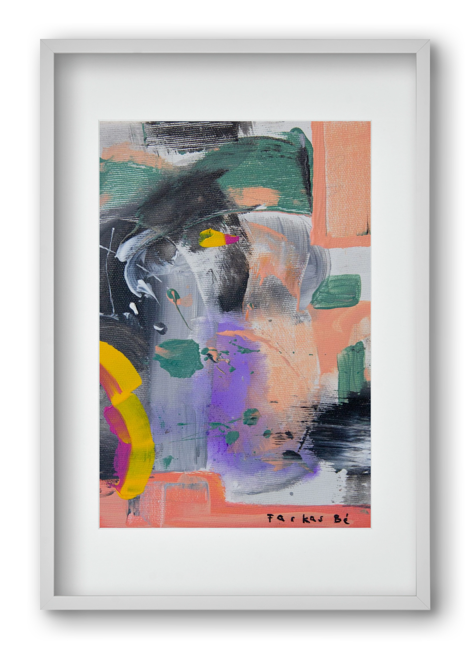 Leveling up, 40x60 cm (30x45 cm), Fehér keret, paszpartuval