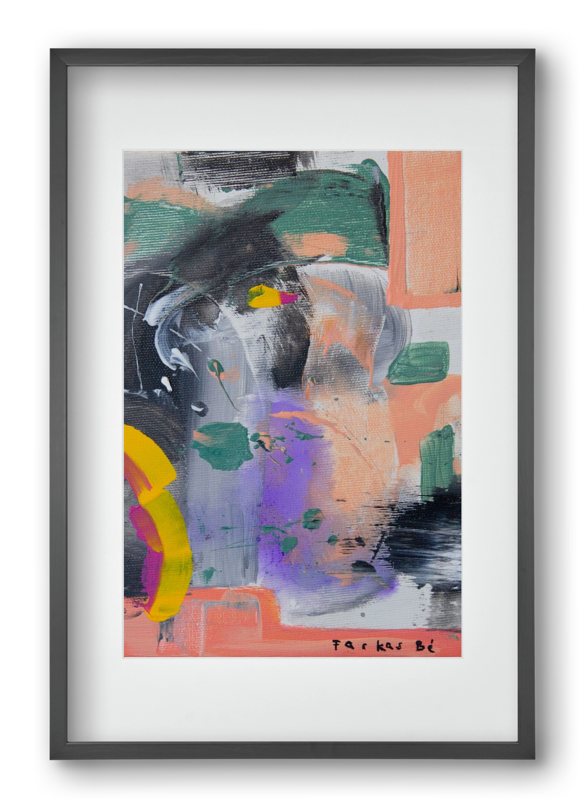 Leveling up, 40x60 cm (30x45 cm), Fekete keret, paszpartuval