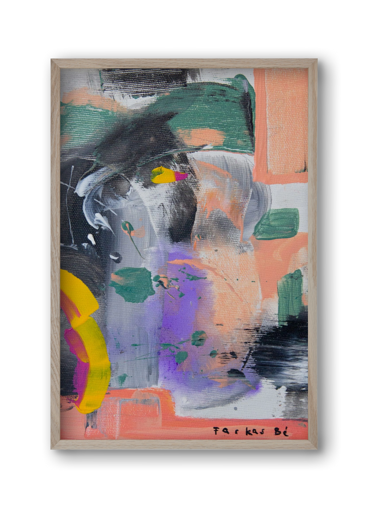 Leveling up, 30x45 cm (30x45 cm), Tölgy keret