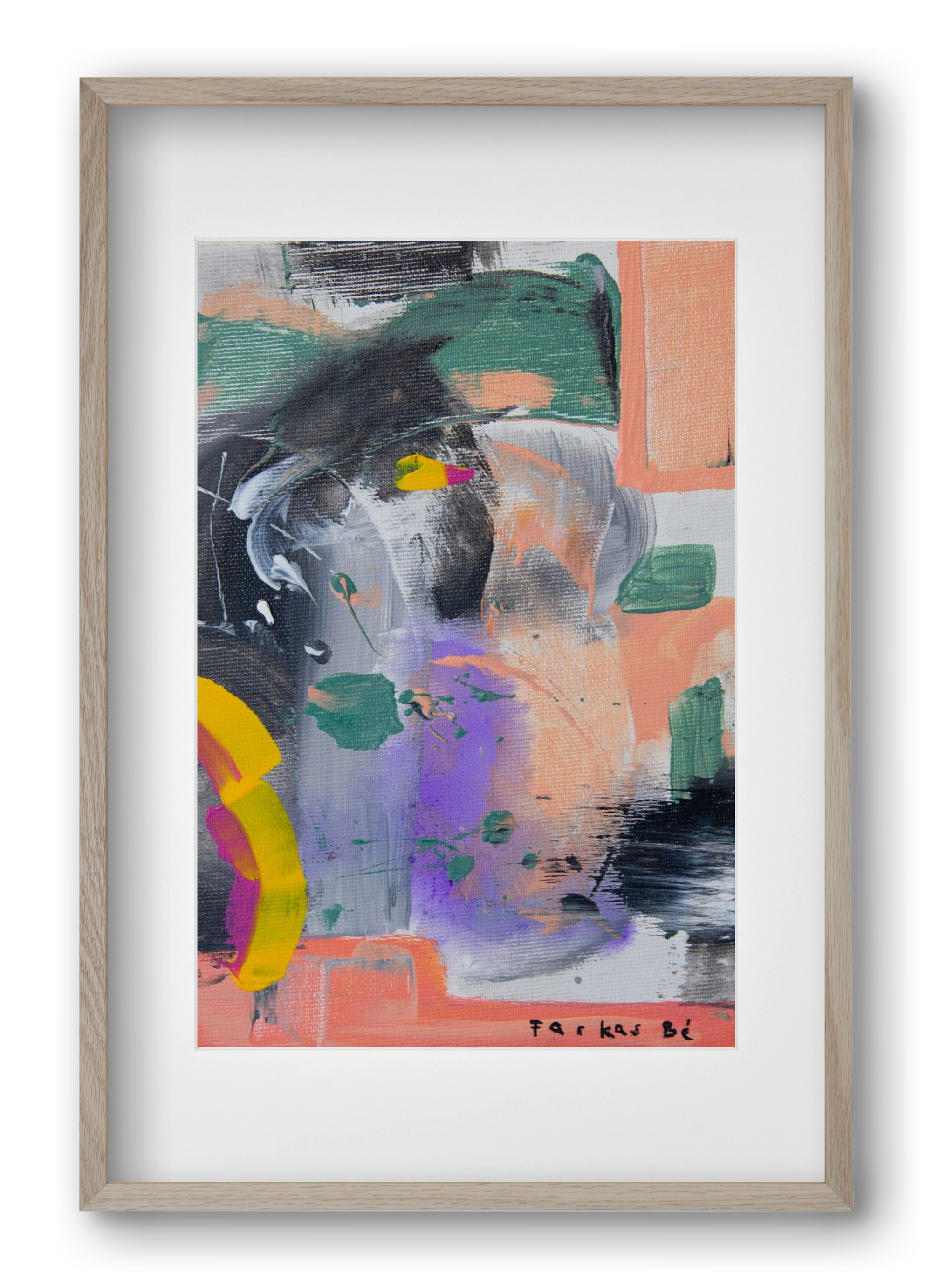 Leveling up, 40x60 cm (30x45 cm), Tölgy keret, paszpartuval