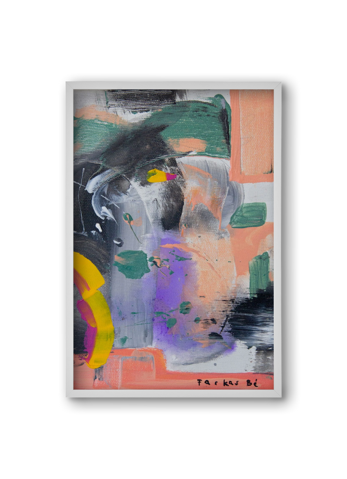 Leveling up, 20x30 cm (20x30 cm), Fehér keret