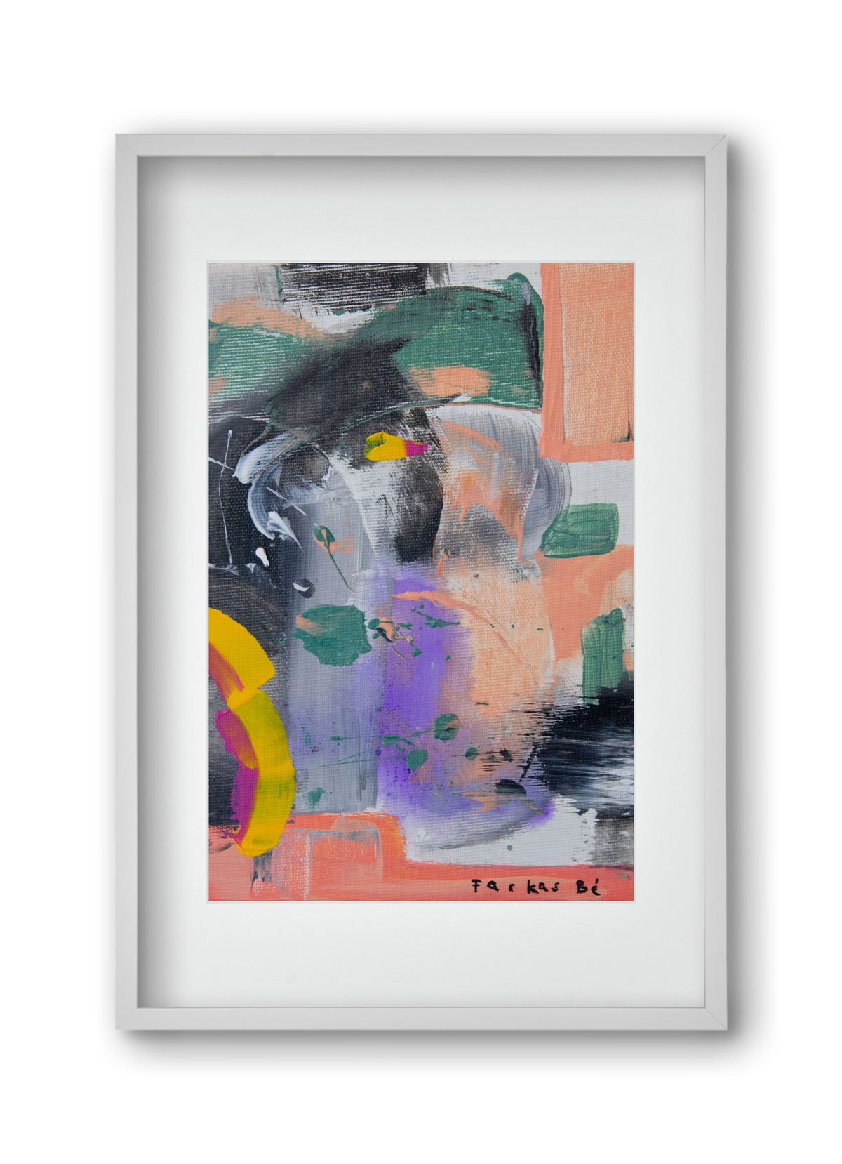 Leveling up, 30x45 cm (20x30 cm), Fehér keret, paszpartuval