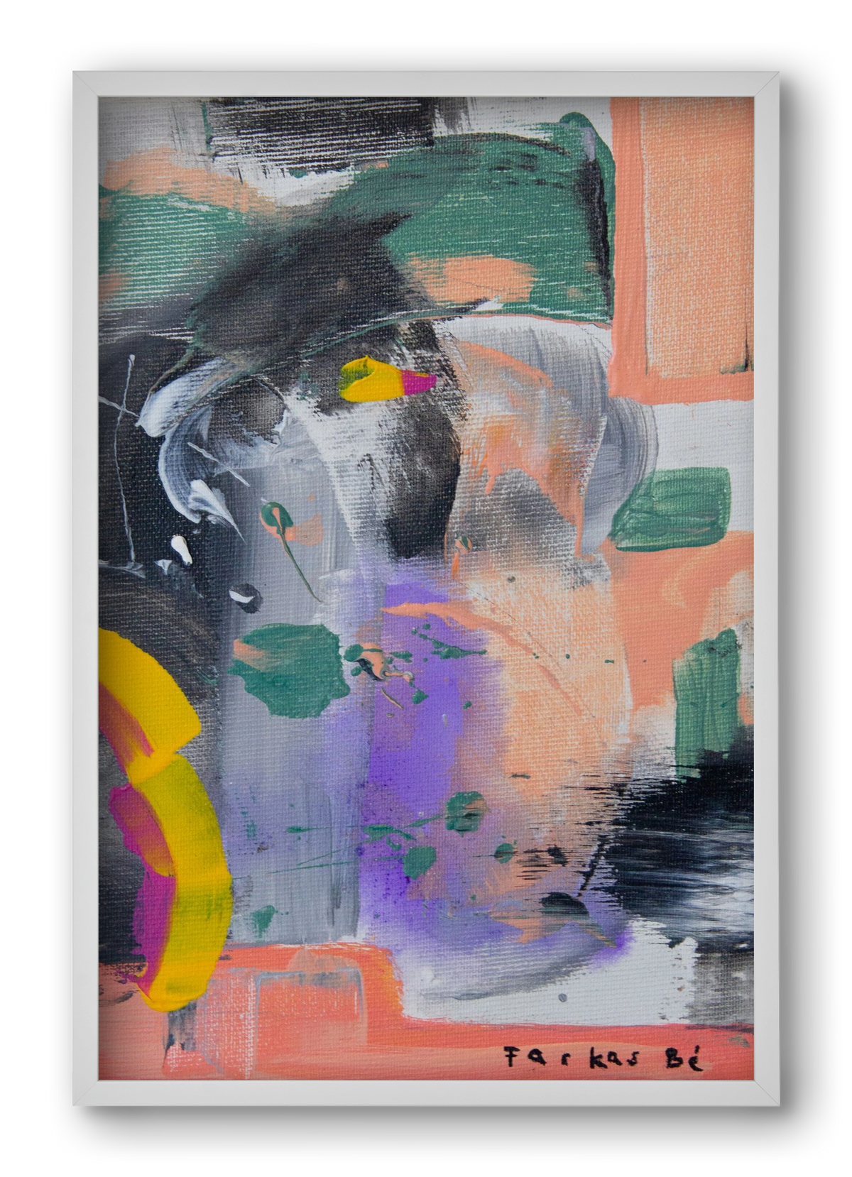 Leveling up, 40x60 cm (40x60 cm), Fehér keret