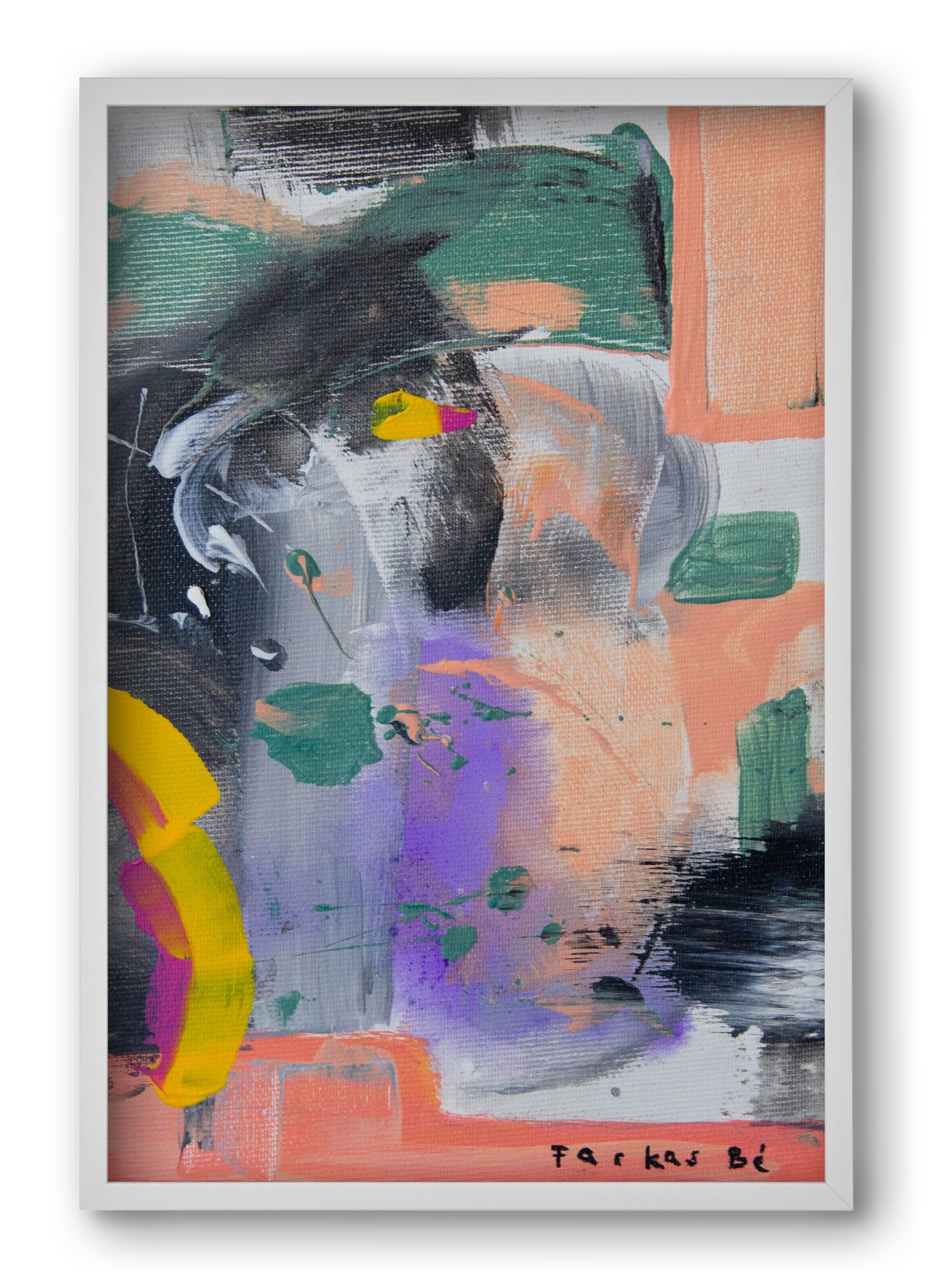 Leveling up, 40x60 cm (40x60 cm), Fehér keret