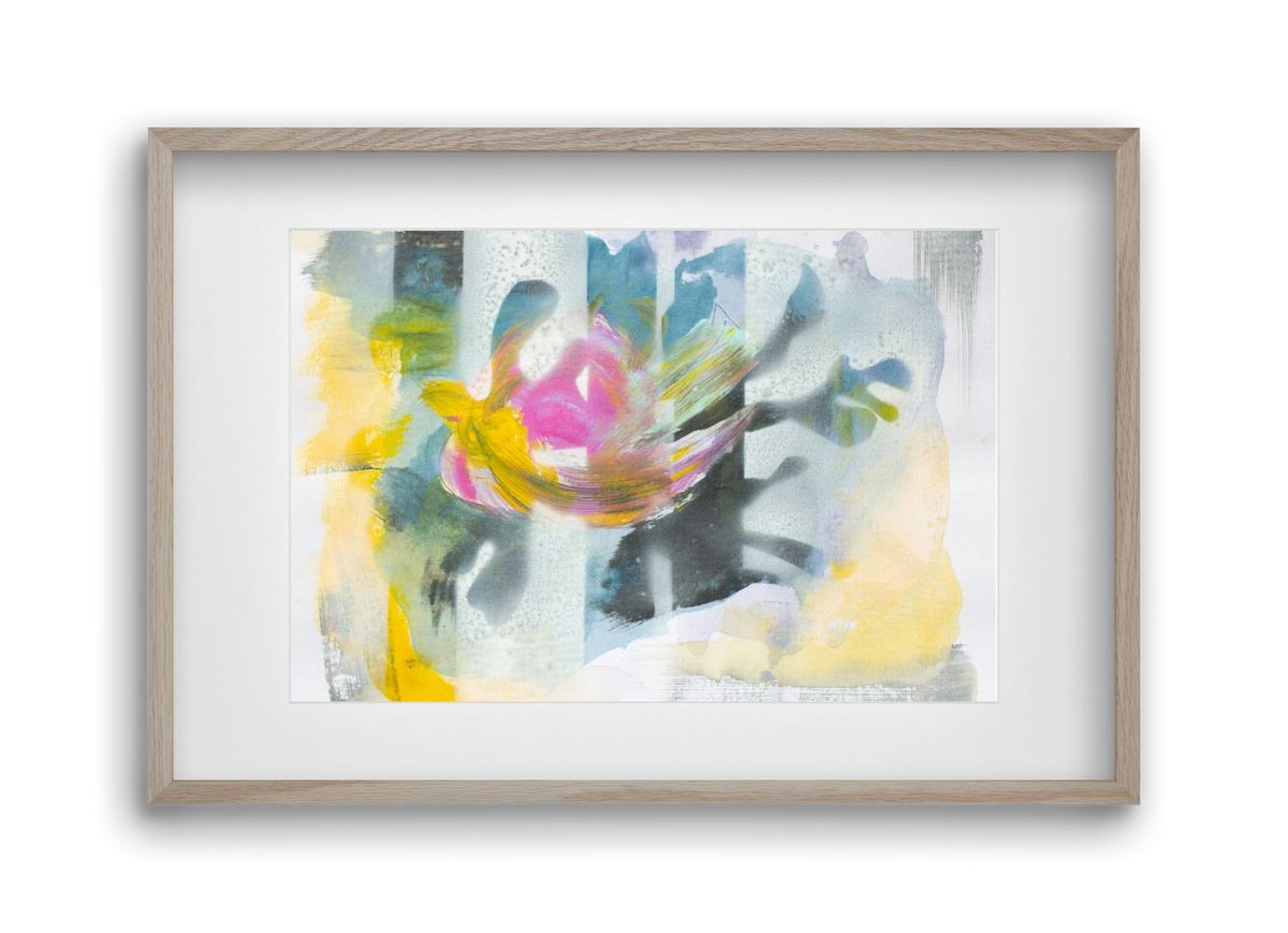 Under my mind, 45x30 cm (30x20 cm), Tölgy keret, paszpartuval