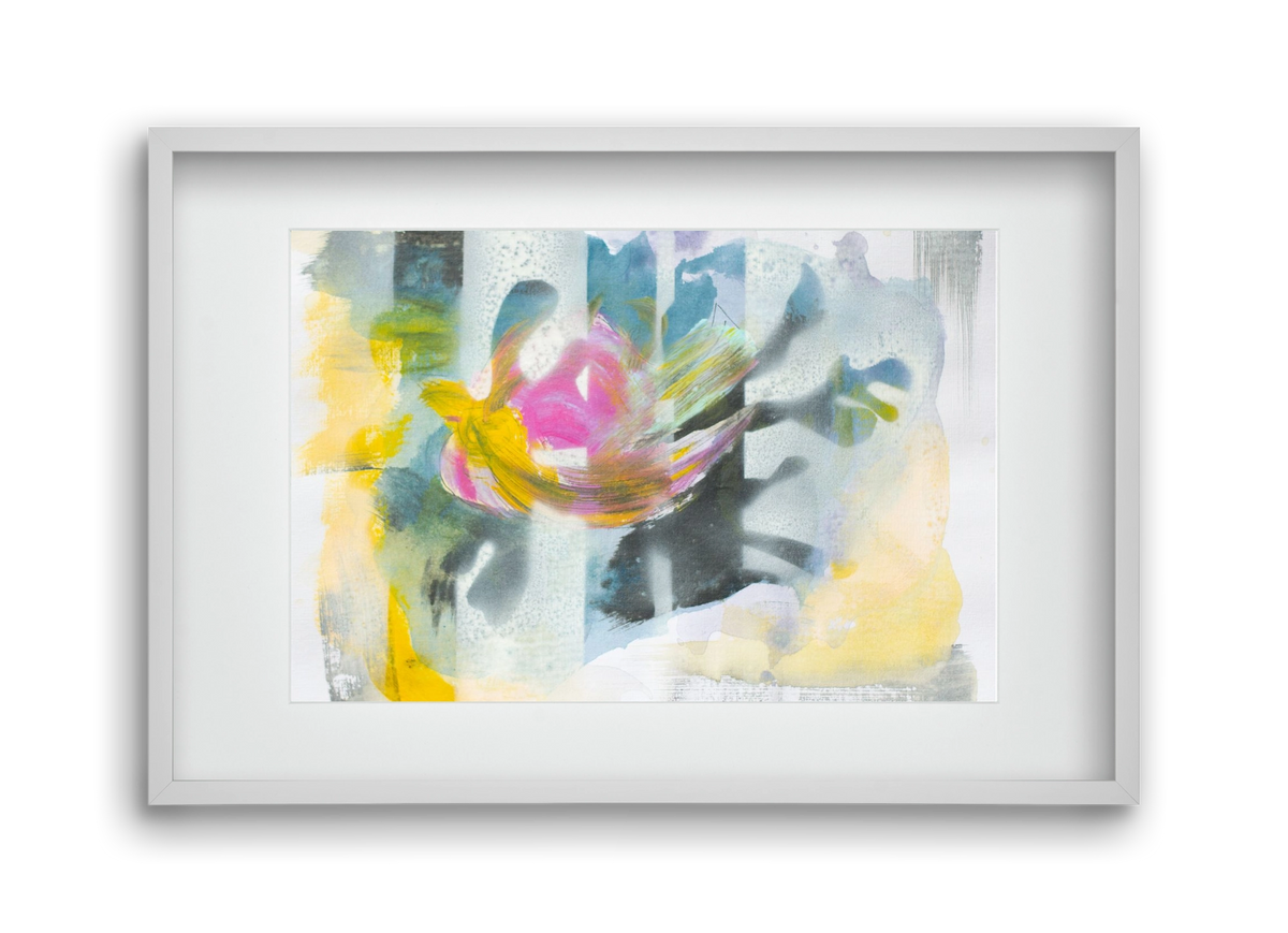 Under my mind, 45x30 cm (30x20 cm), Fehér keret, paszpartuval