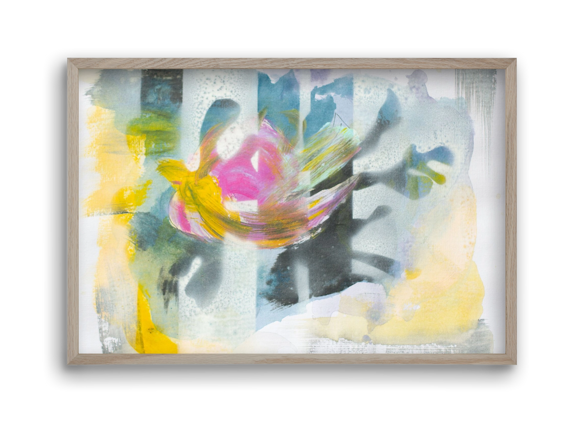 Under my mind, 45x30 cm (45x30 cm), Tölgy keret