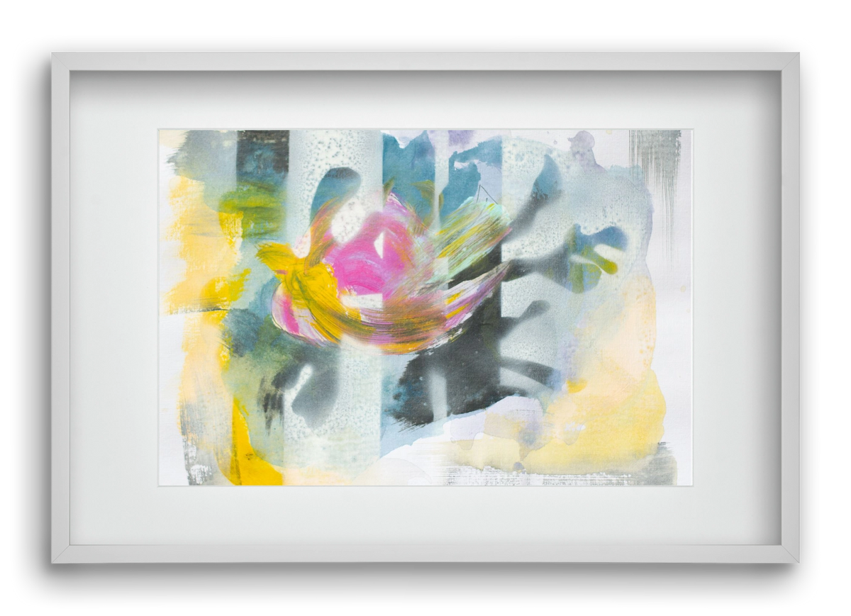 Under my mind, 60x40 cm (45x30 cm), Fehér keret, paszpartuval