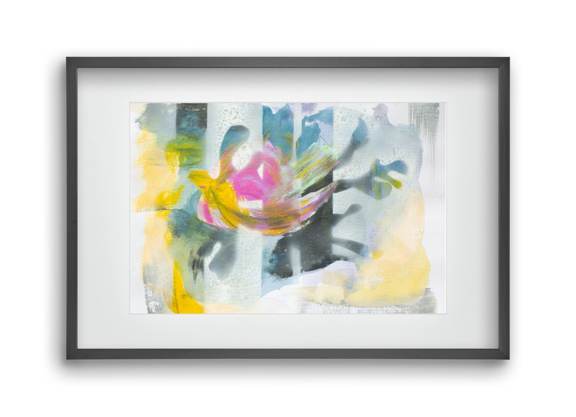 Under my mind, 45x30 cm (30x20 cm), Fekete keret, paszpartuval