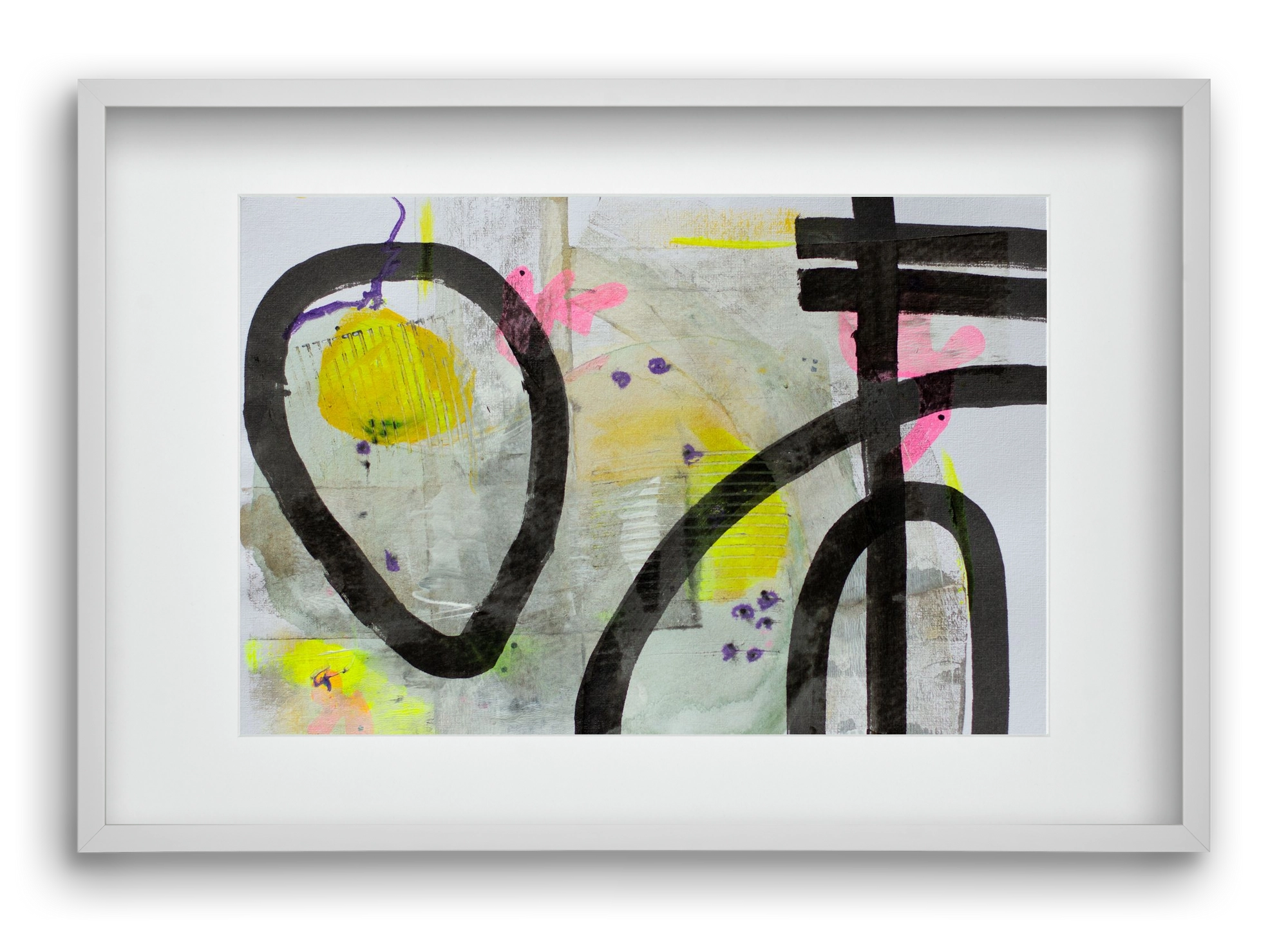 Signs of the yesterday said, 60x40 cm (45x30 cm), Fehér keret, paszpartuval