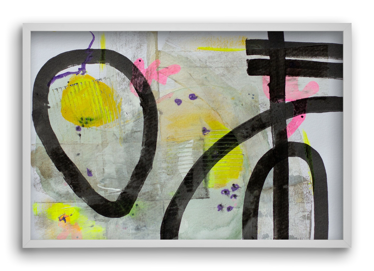 Signs of the yesterday said, 60x40 cm (60x40 cm), Fehér keret