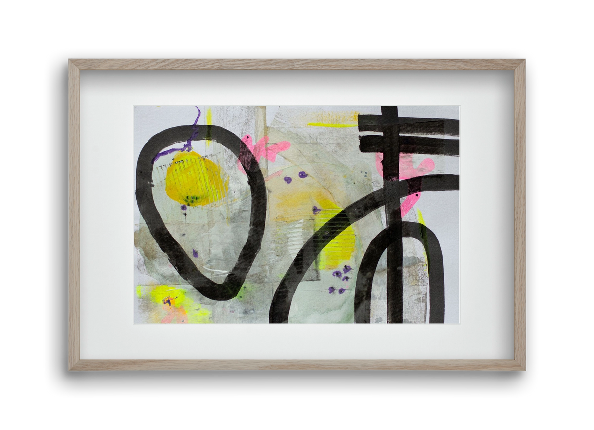 Signs of the yesterday said, 45x30 cm (30x20 cm), Tölgy keret, paszpartuval