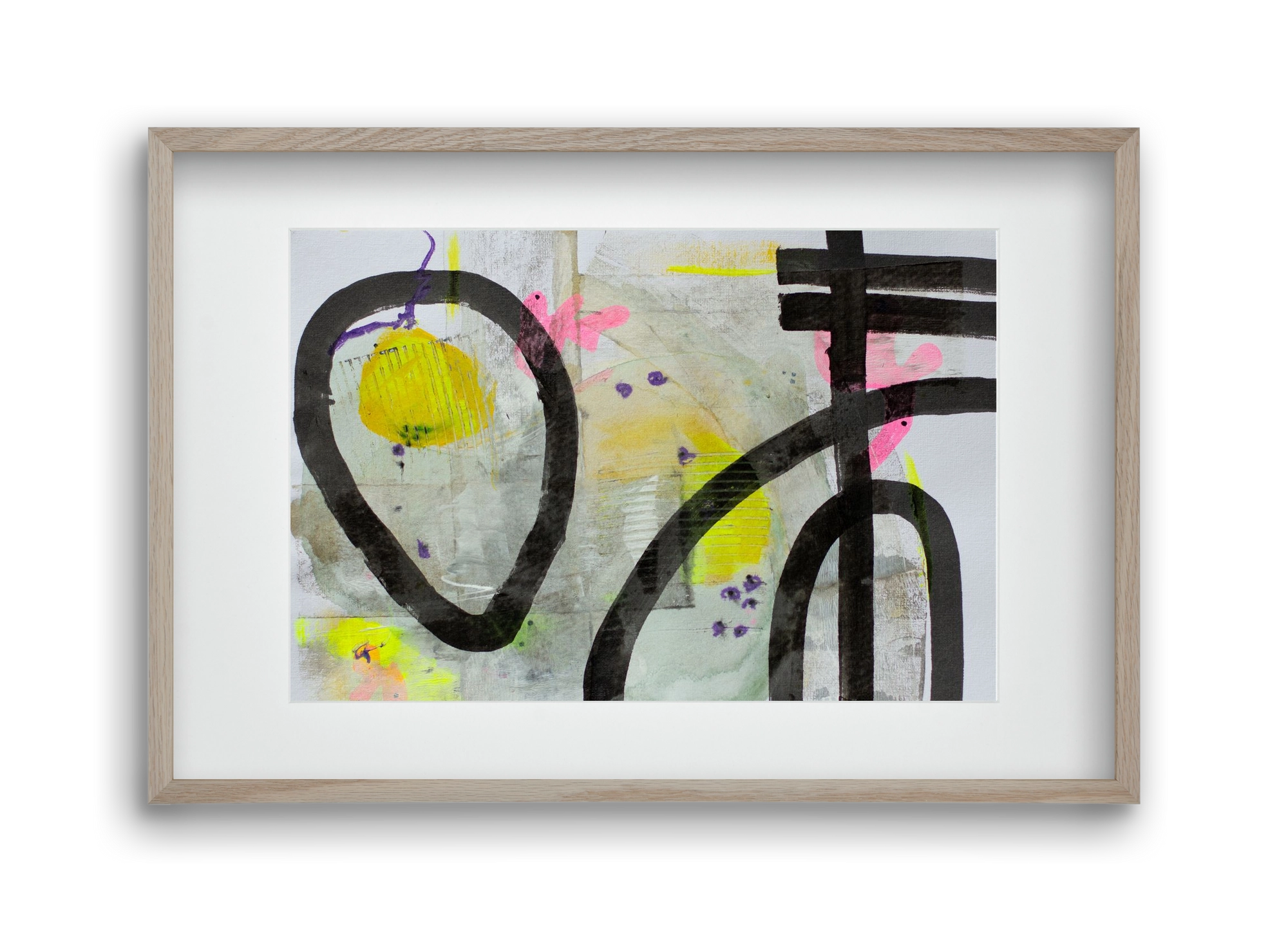 Signs of the yesterday said, 45x30 cm (30x20 cm), Tölgy keret, paszpartuval