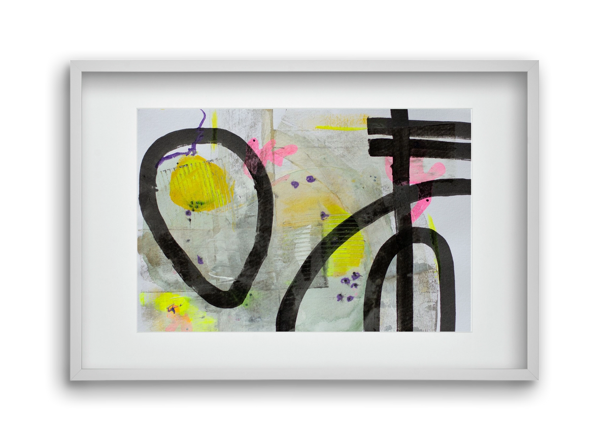 Signs of the yesterday said, 45x30 cm (30x20 cm), Fehér keret, paszpartuval