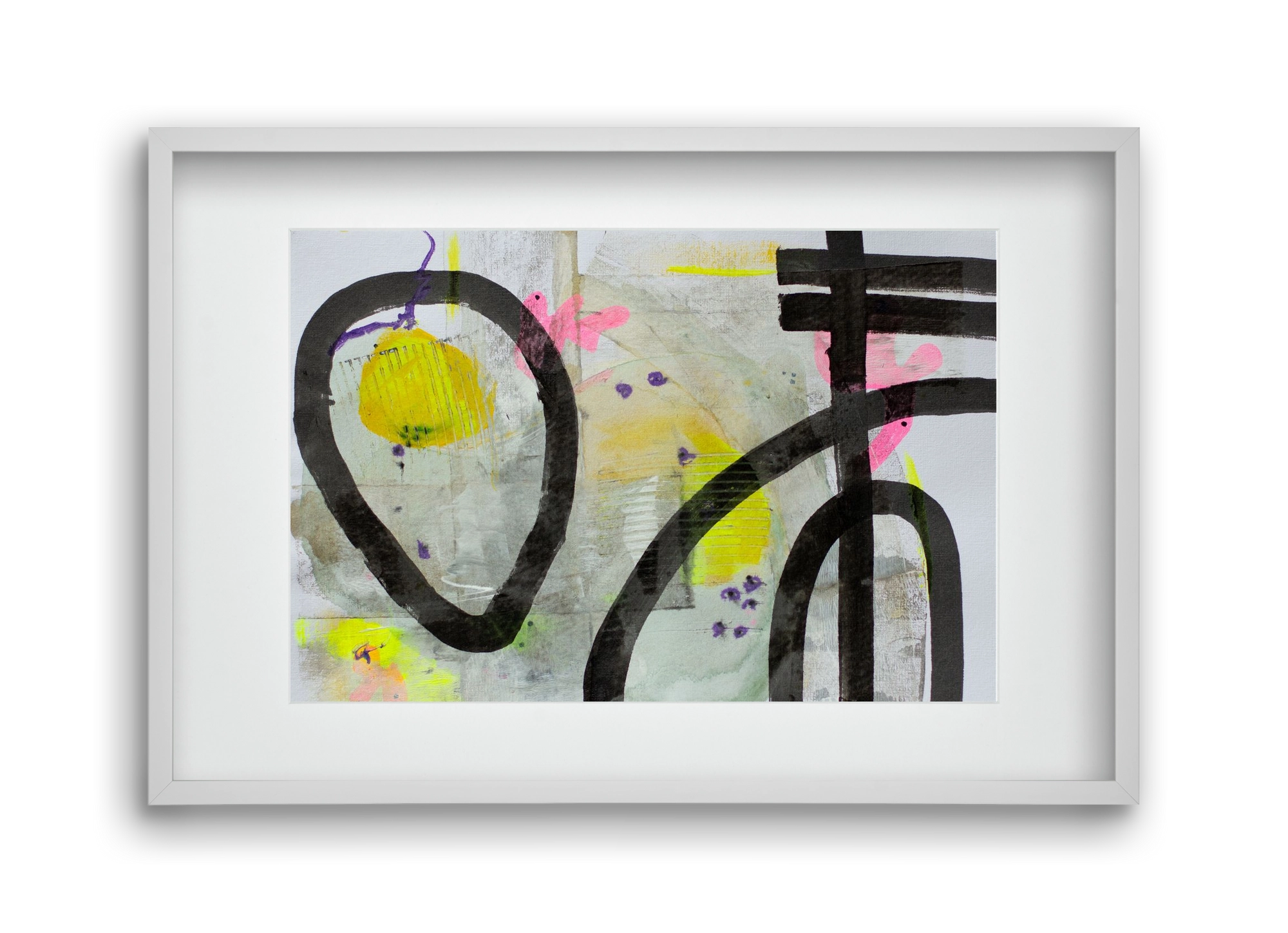 Signs of the yesterday said, 45x30 cm (30x20 cm), Fehér keret, paszpartuval