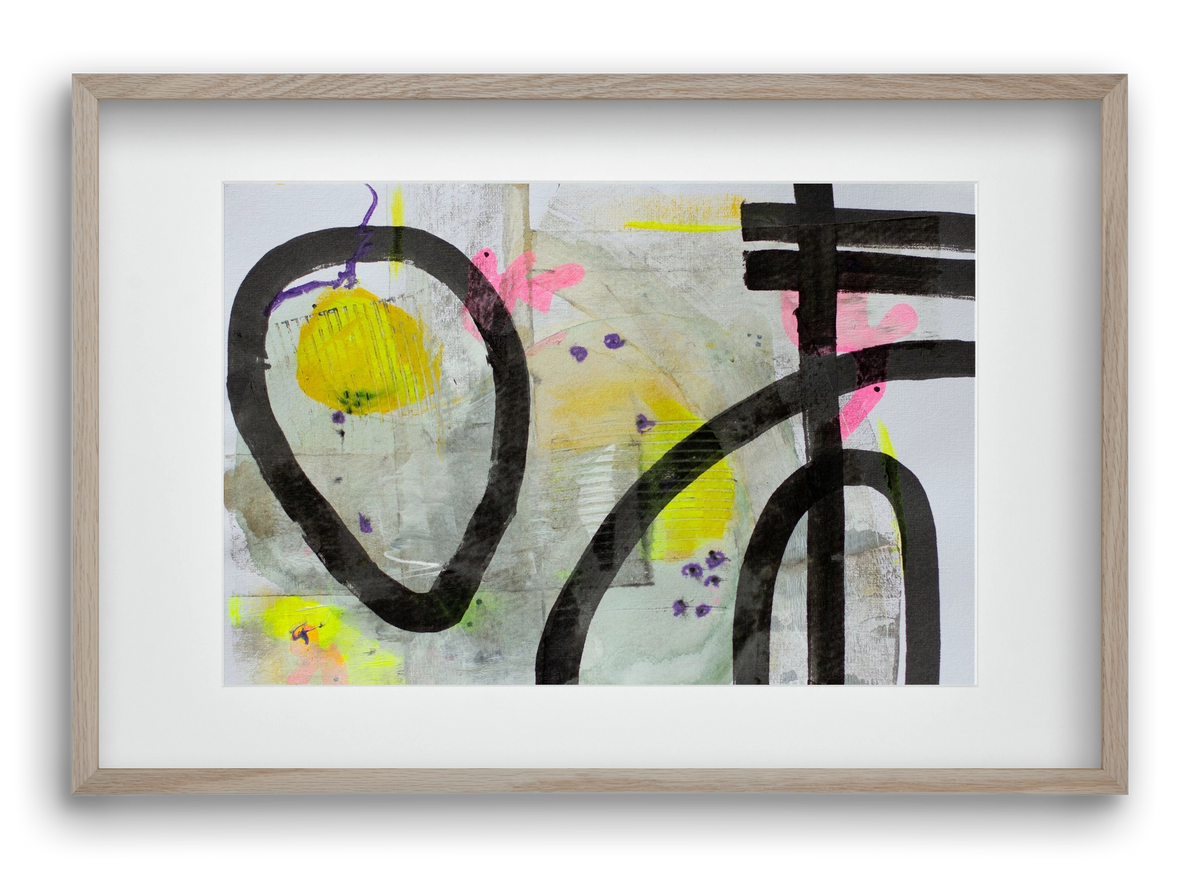 Signs of the yesterday said, 60x40 cm (45x30 cm), Tölgy keret, paszpartuval