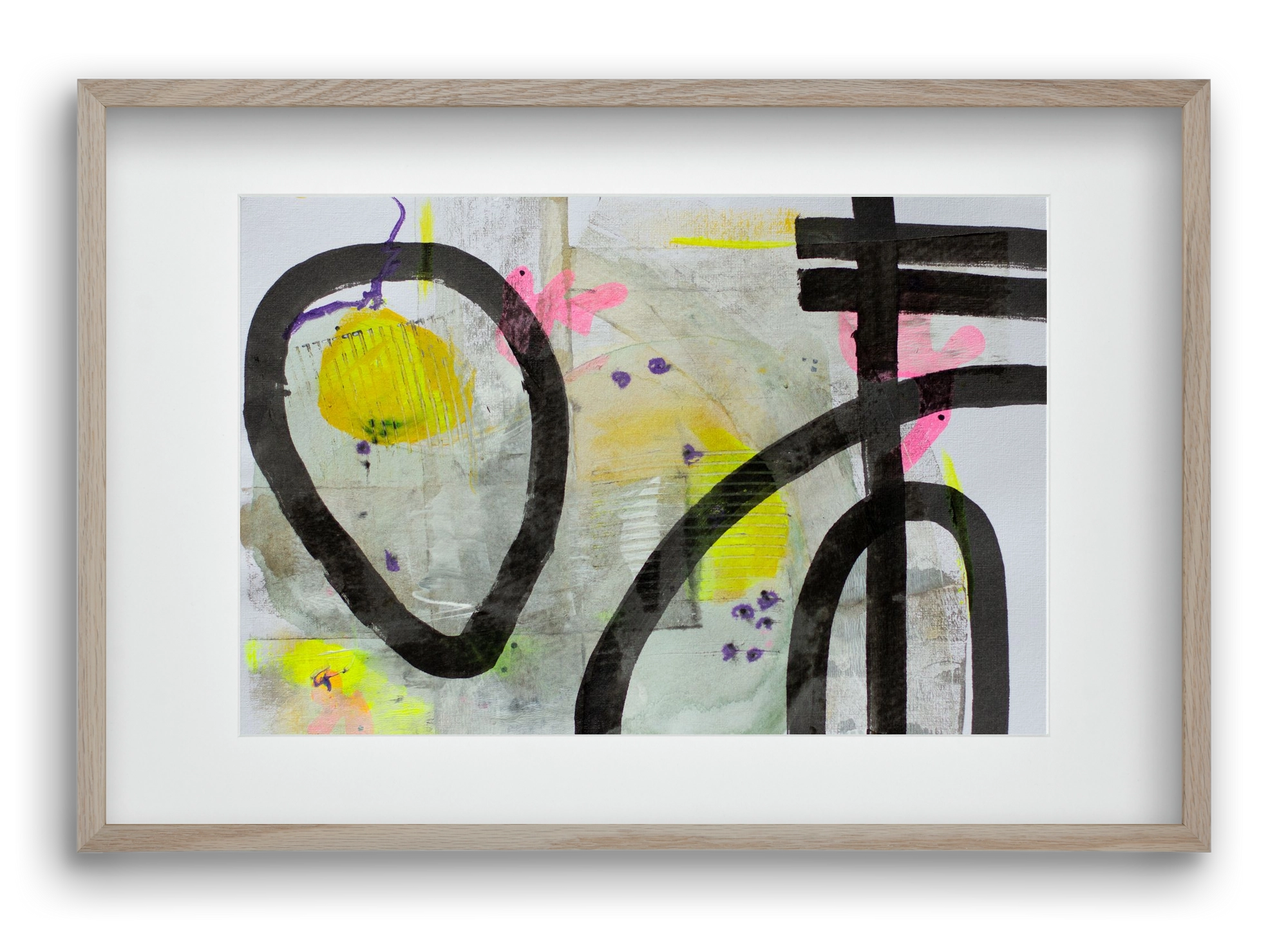 Signs of the yesterday said, 60x40 cm (45x30 cm), Tölgy keret, paszpartuval