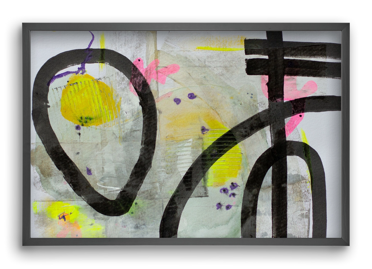 Signs of the yesterday said, 60x40 cm (60x40 cm), Fekete keret