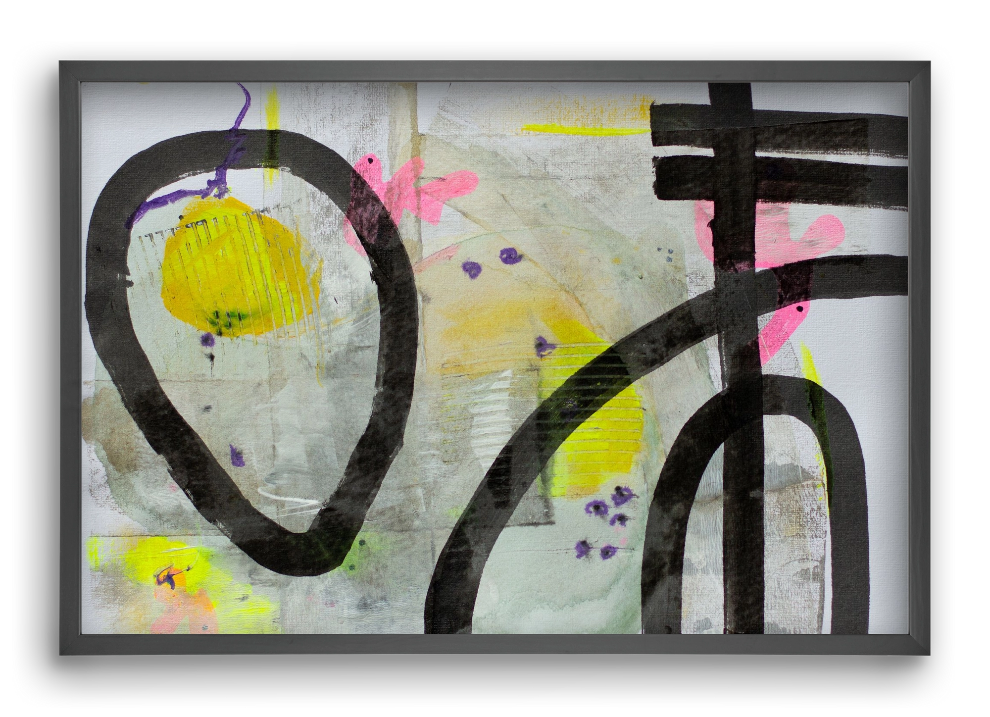 Signs of the yesterday said, 60x40 cm (60x40 cm), Fekete keret